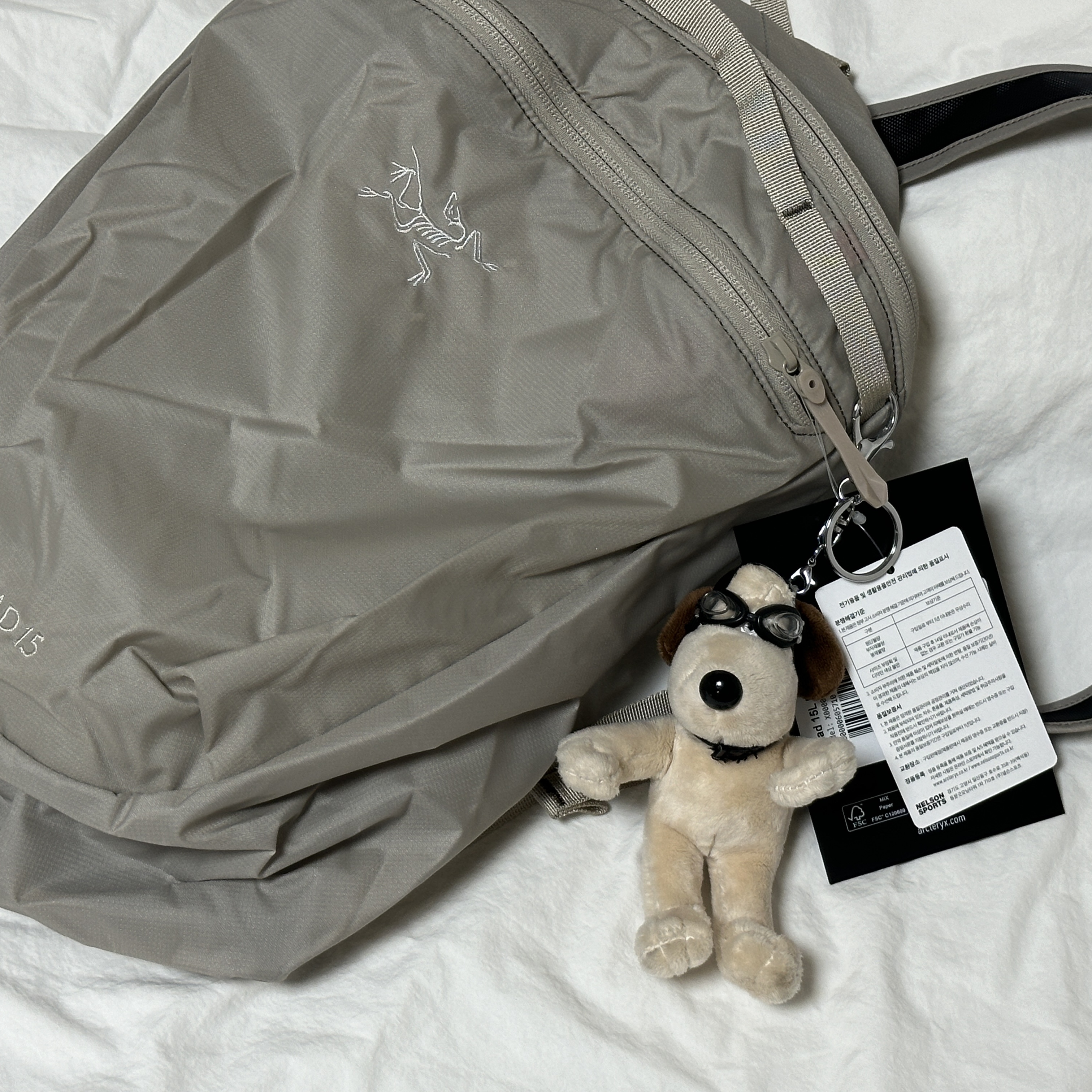 Arc'teryx Heliad 15 Backpack Rune 착용 스타일 - 1