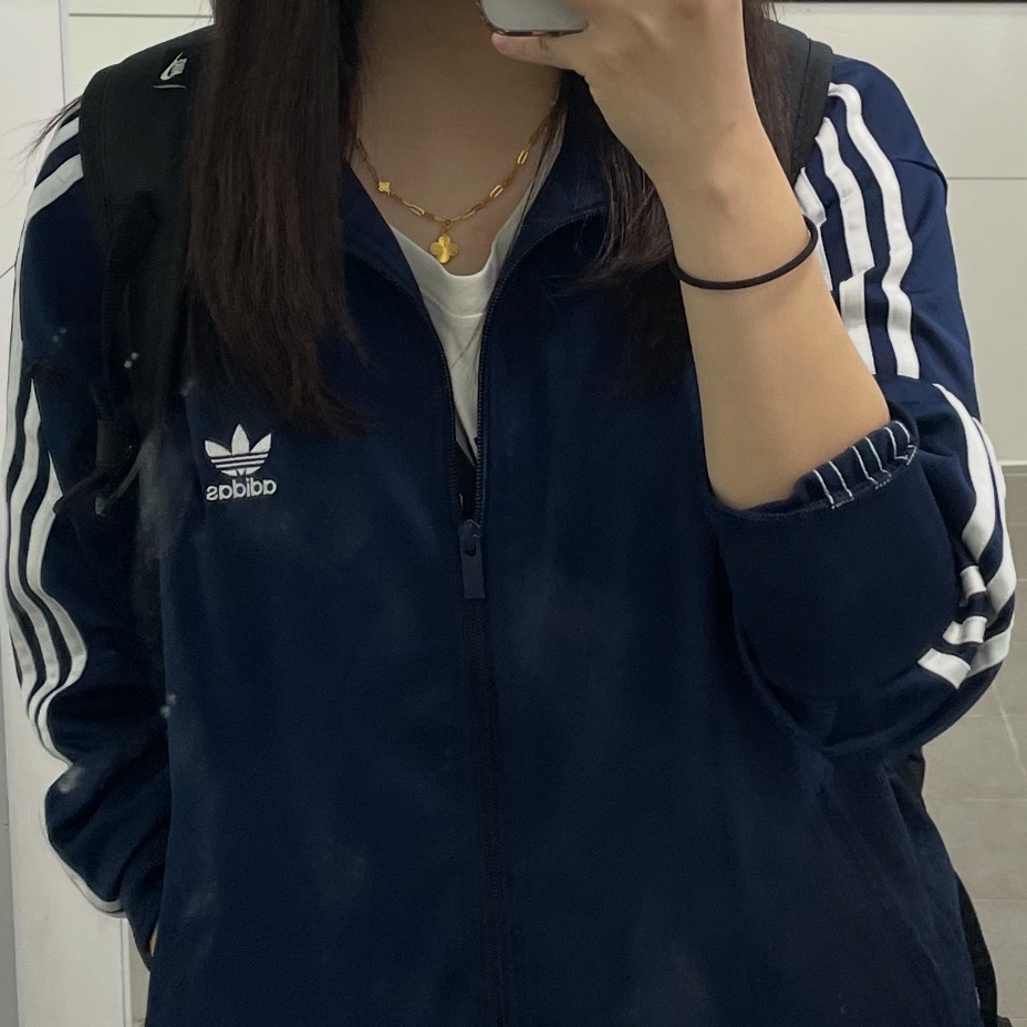 Adidas Adicolor Classic Firebird Track Top Night Indigo - KR Sizing 착용 스타일
