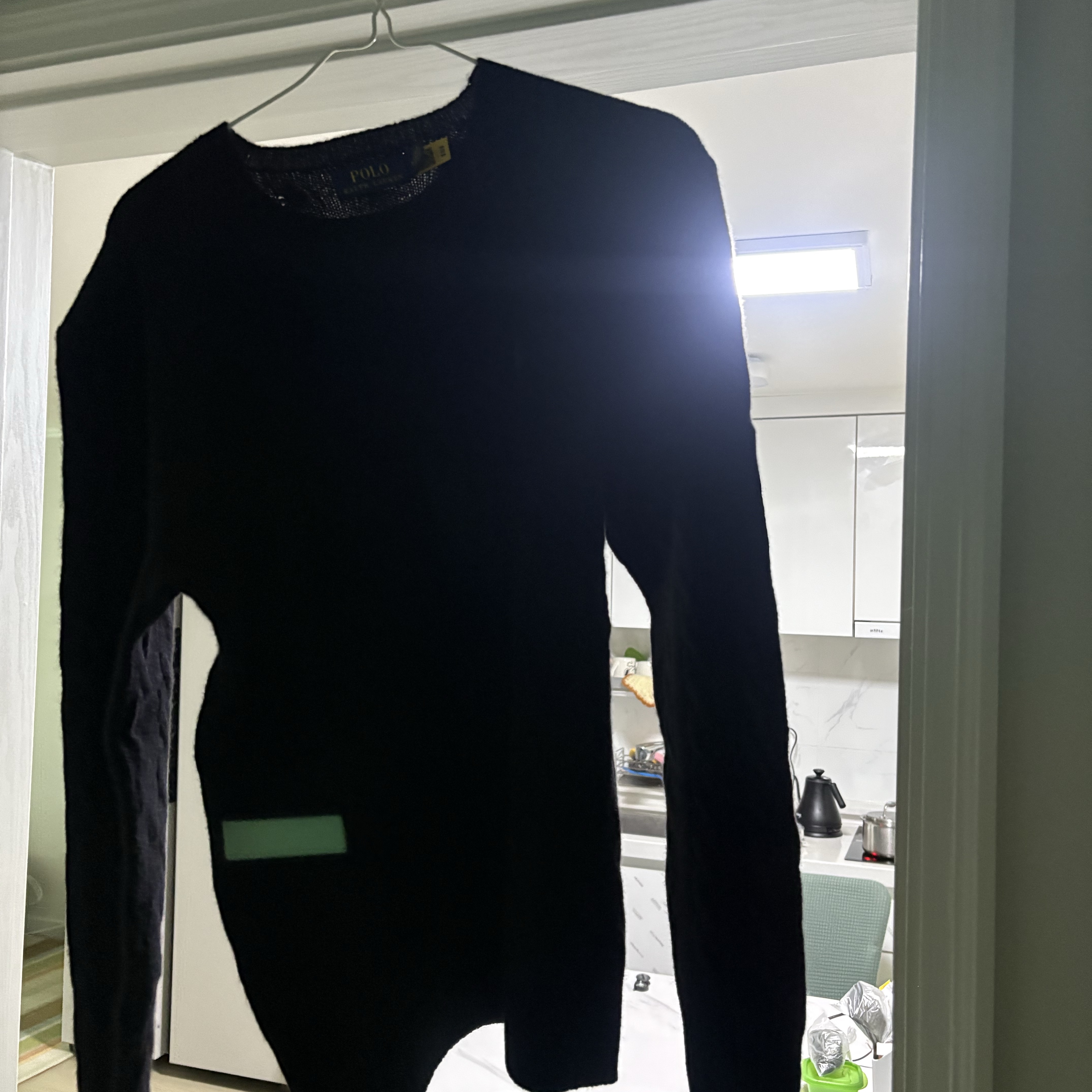 [30%적립] Polo Ralph Lauren Cable Knit Wool Cashmere Sweater Polo Black 착용 스타일