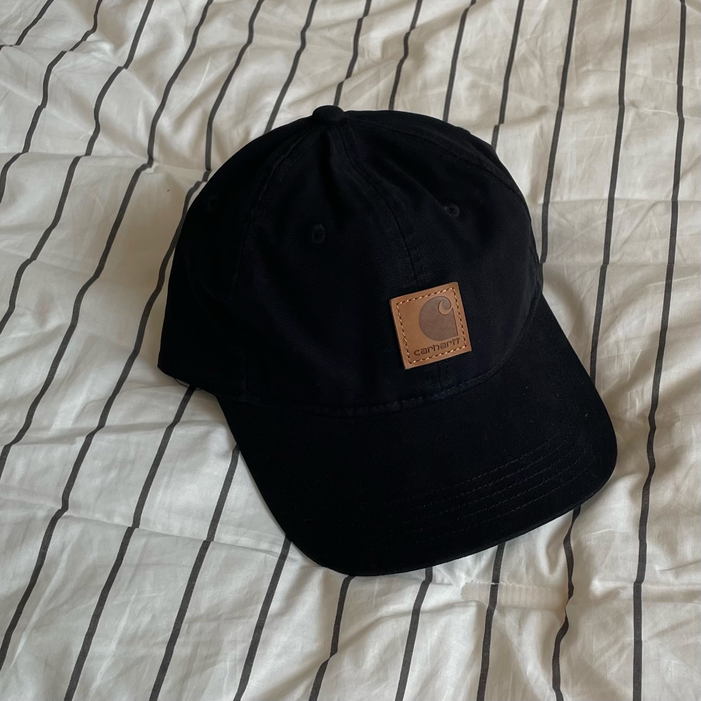 Needles Track Jacket Poly Smooth Ice White, Carhartt Canvas Cap Black 착용 스타일 - 4