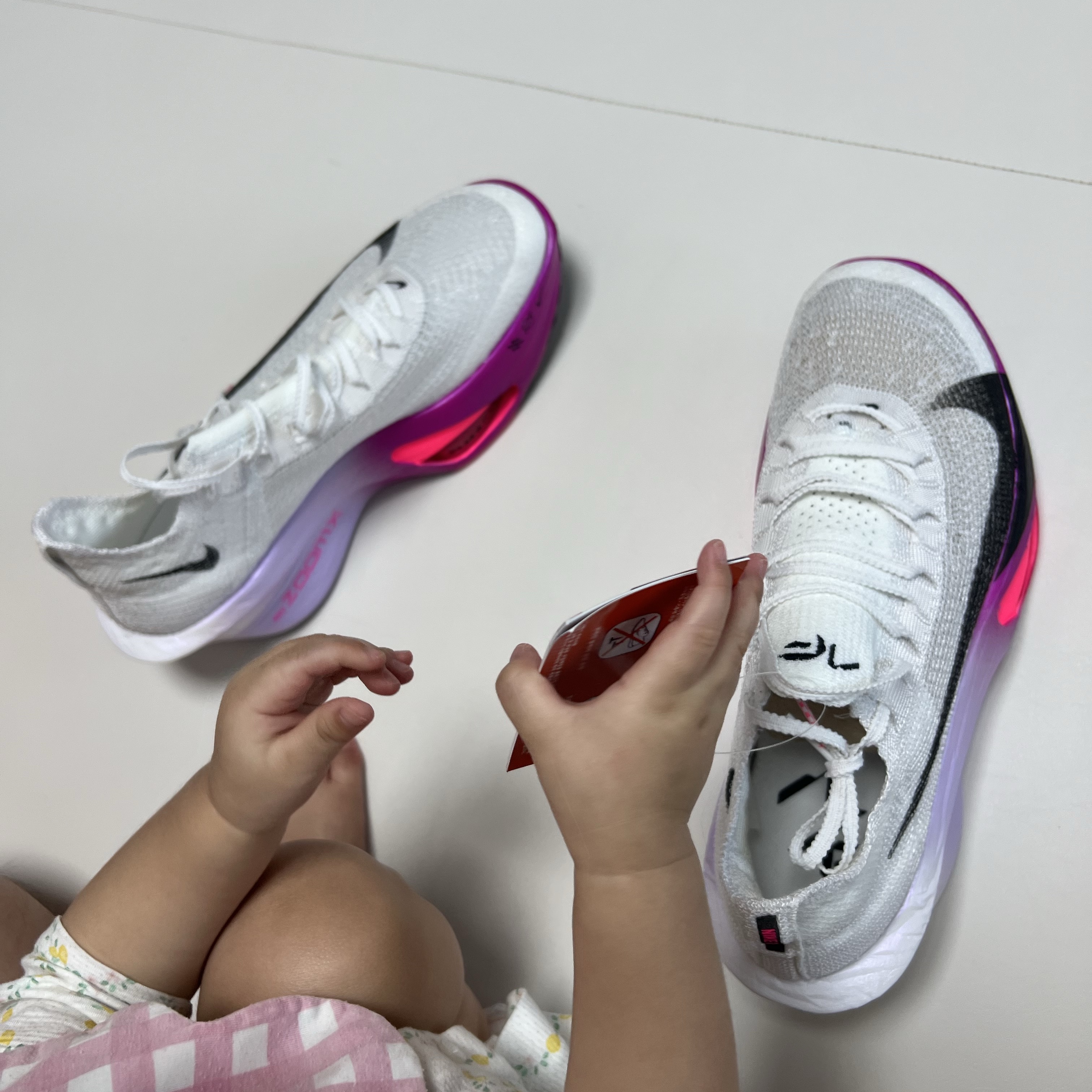 Nike Air Zoom Alphafly Next% 3 Hyper Pink 착용 스타일 - 1