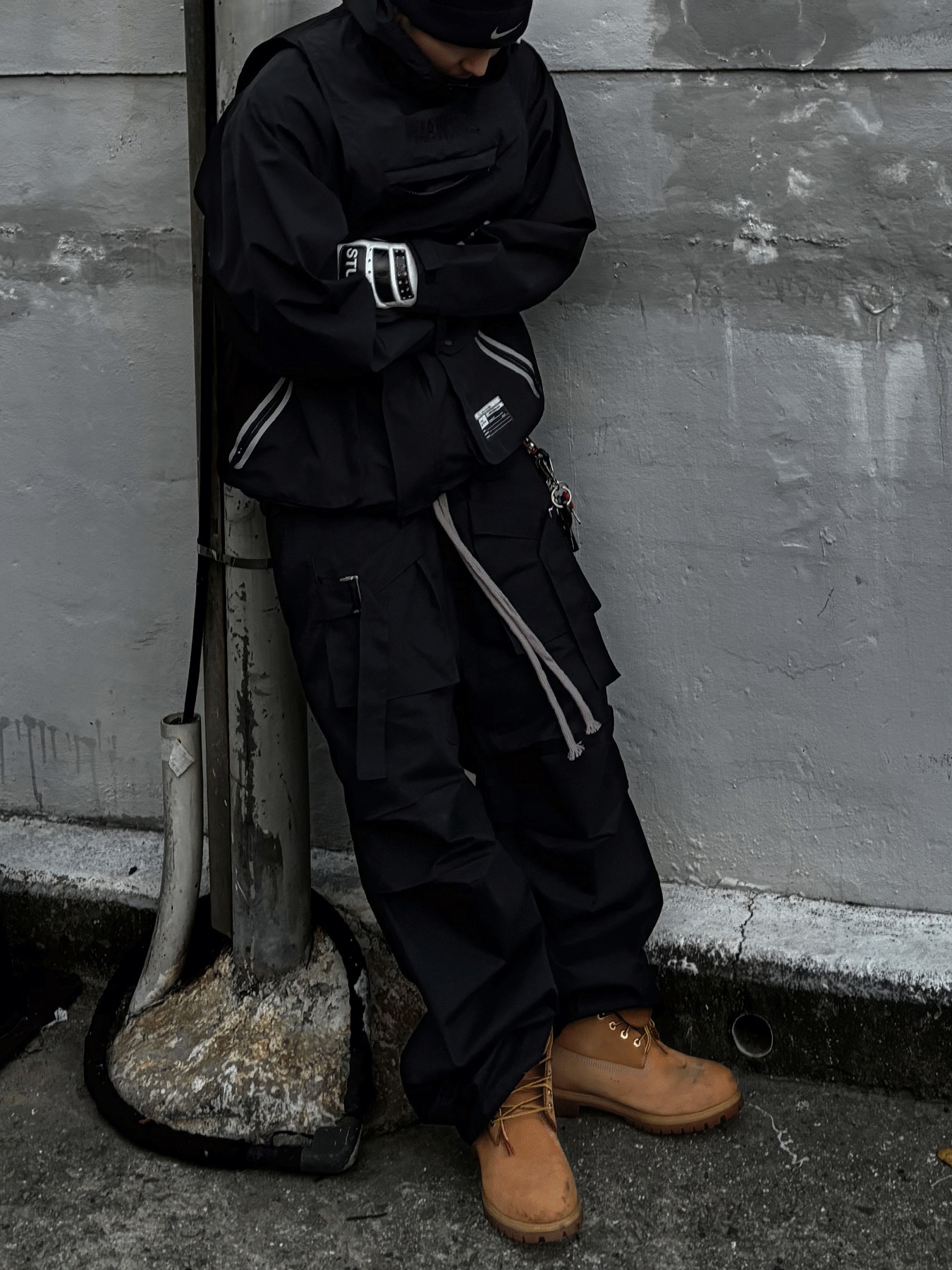 Wapworks Wide Safety Cargo Pants Black, Timberland Premium 6 inch Waterproof Boot Wheat Nubuck - Wide 착용 스타일 - 3