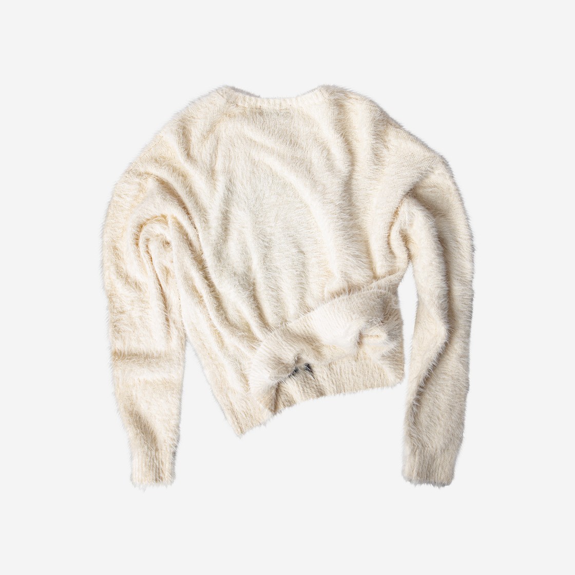 MELLOW Woo-Rookie Artwork Brushed Knit Ivory 상세 이미지 3