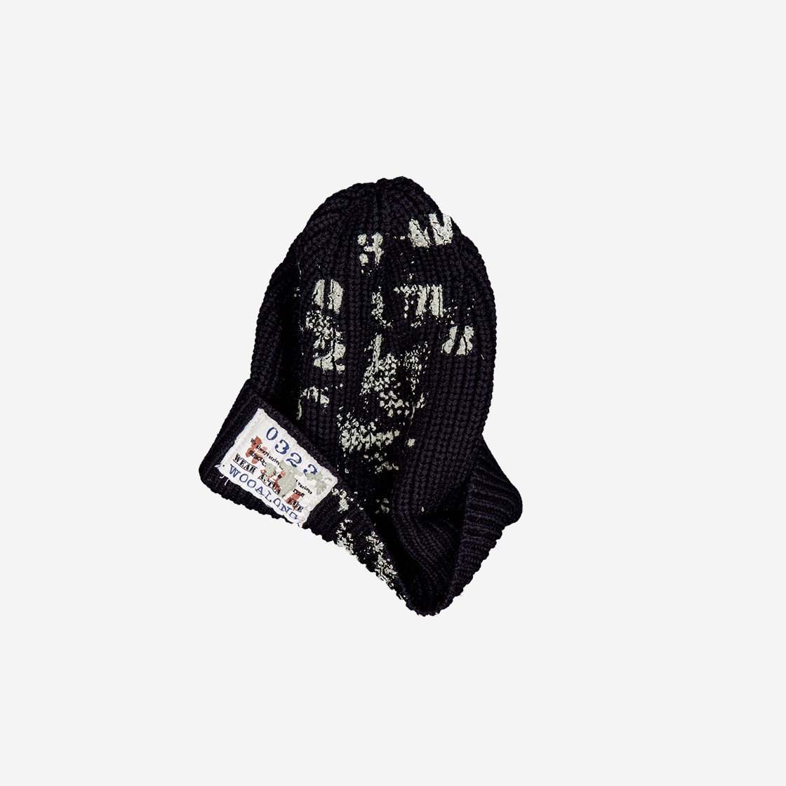 MELLOW Typo Graphic Beanie Black 상세 이미지 2