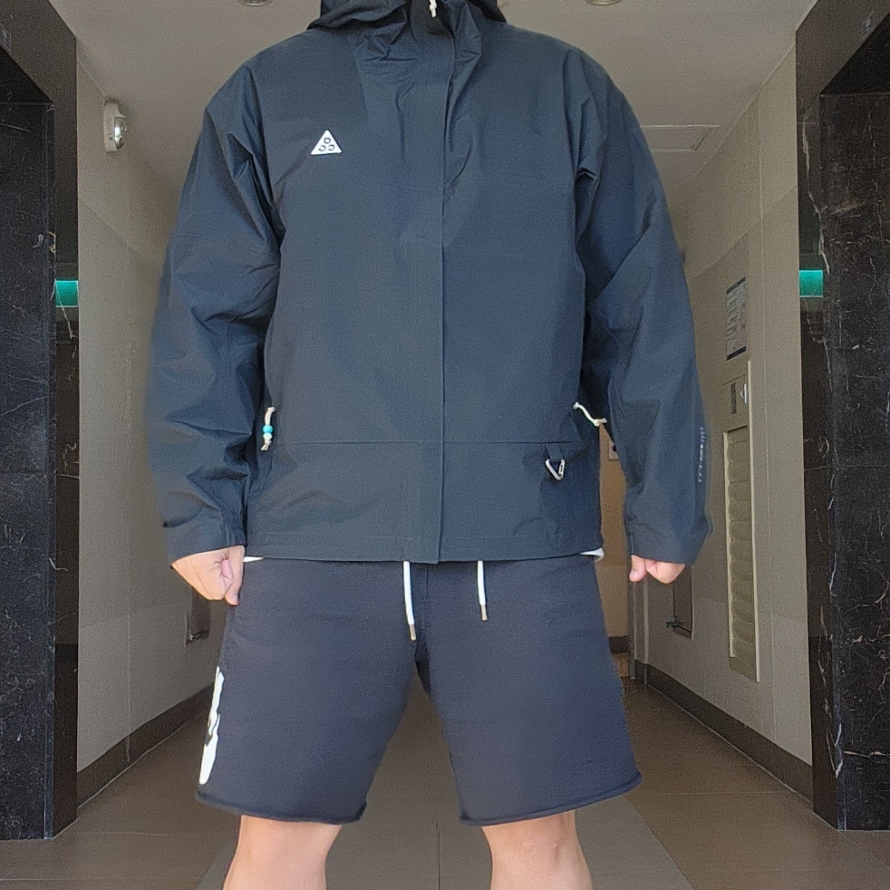 Nike ACG Storm-Fit ADV Cascade Rains Full Zip Jacket Black - Asia 착용 스타일