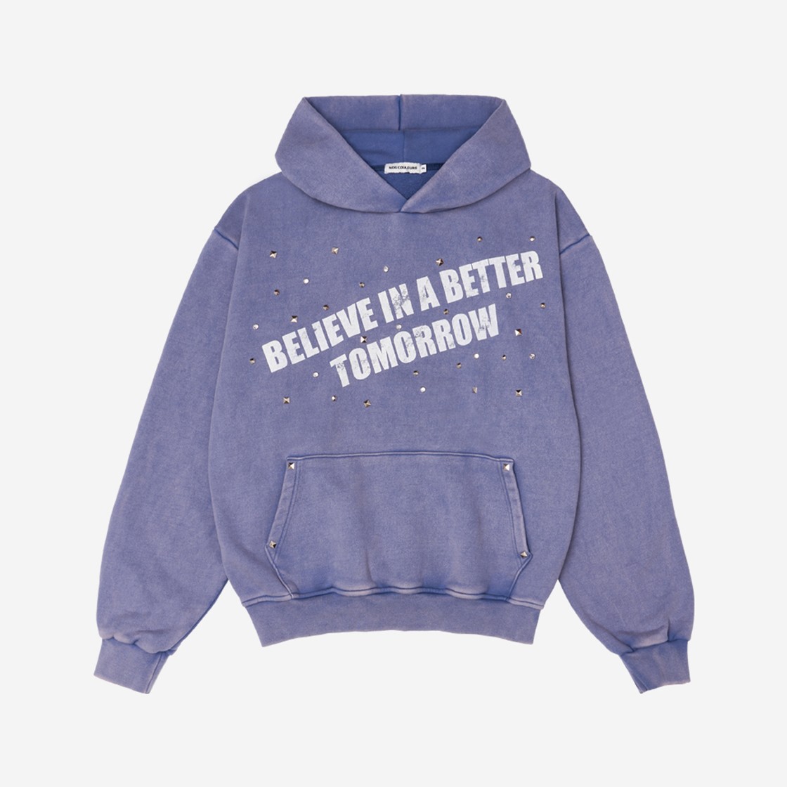 Nos Couleurs Believe Stud Hoodie Purple 상세 이미지 1