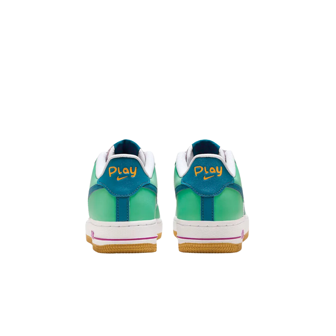 (GS) 나이키 에어포스 1 로우 LV8 스프링 그린 하이퍼 바이올렛((GS) Nike Air Force 1 Low LV8 Spring Green Hyper Violet) - 3