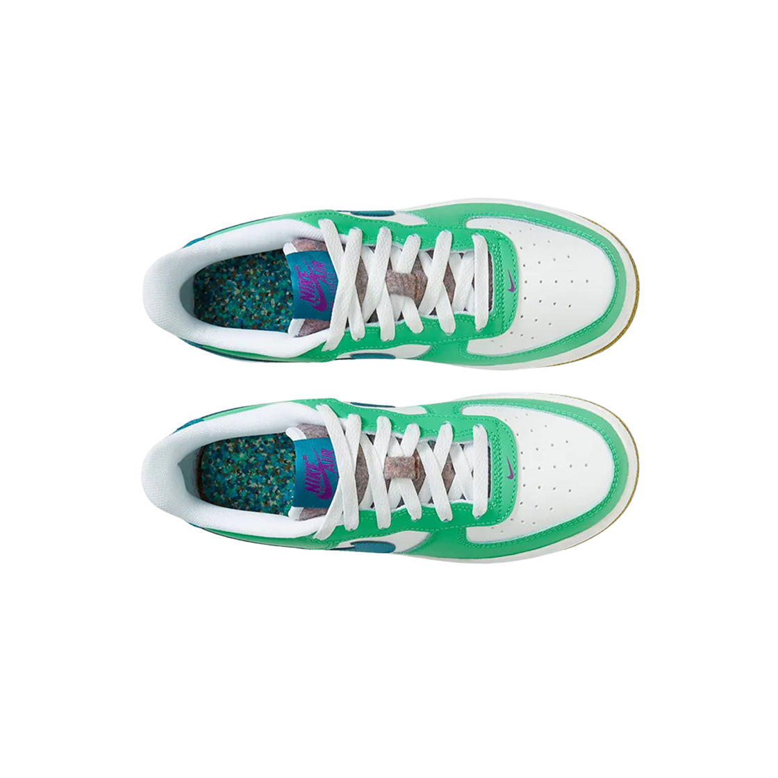(GS) 나이키 에어포스 1 로우 LV8 스프링 그린 하이퍼 바이올렛((GS) Nike Air Force 1 Low LV8 Spring Green Hyper Violet) - 2