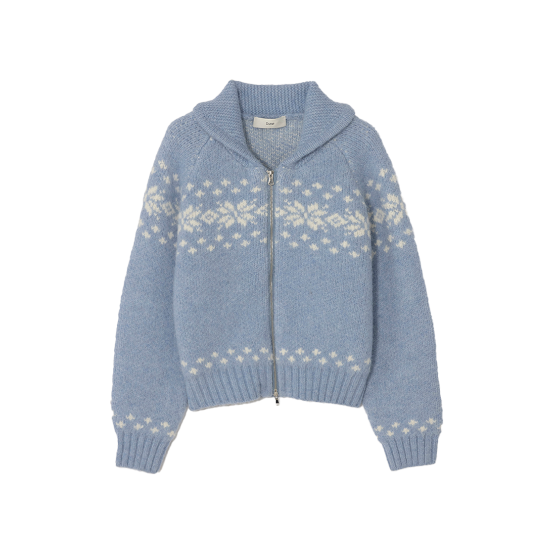 Dunst Unisex Cowichan Cardigan Soft Blue 상세 이미지 1