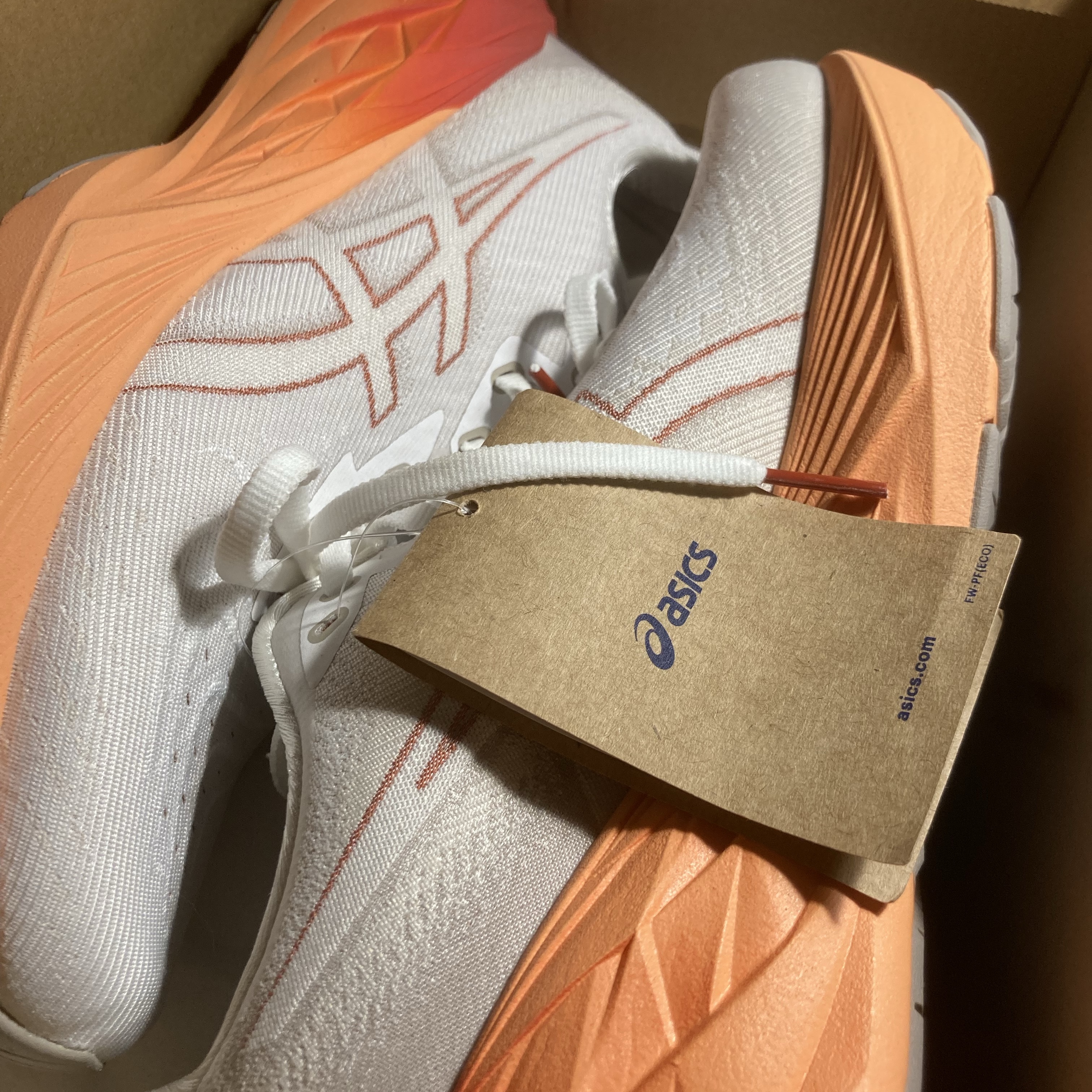 Asics Novablast 4 White Moonrock 착용 스타일