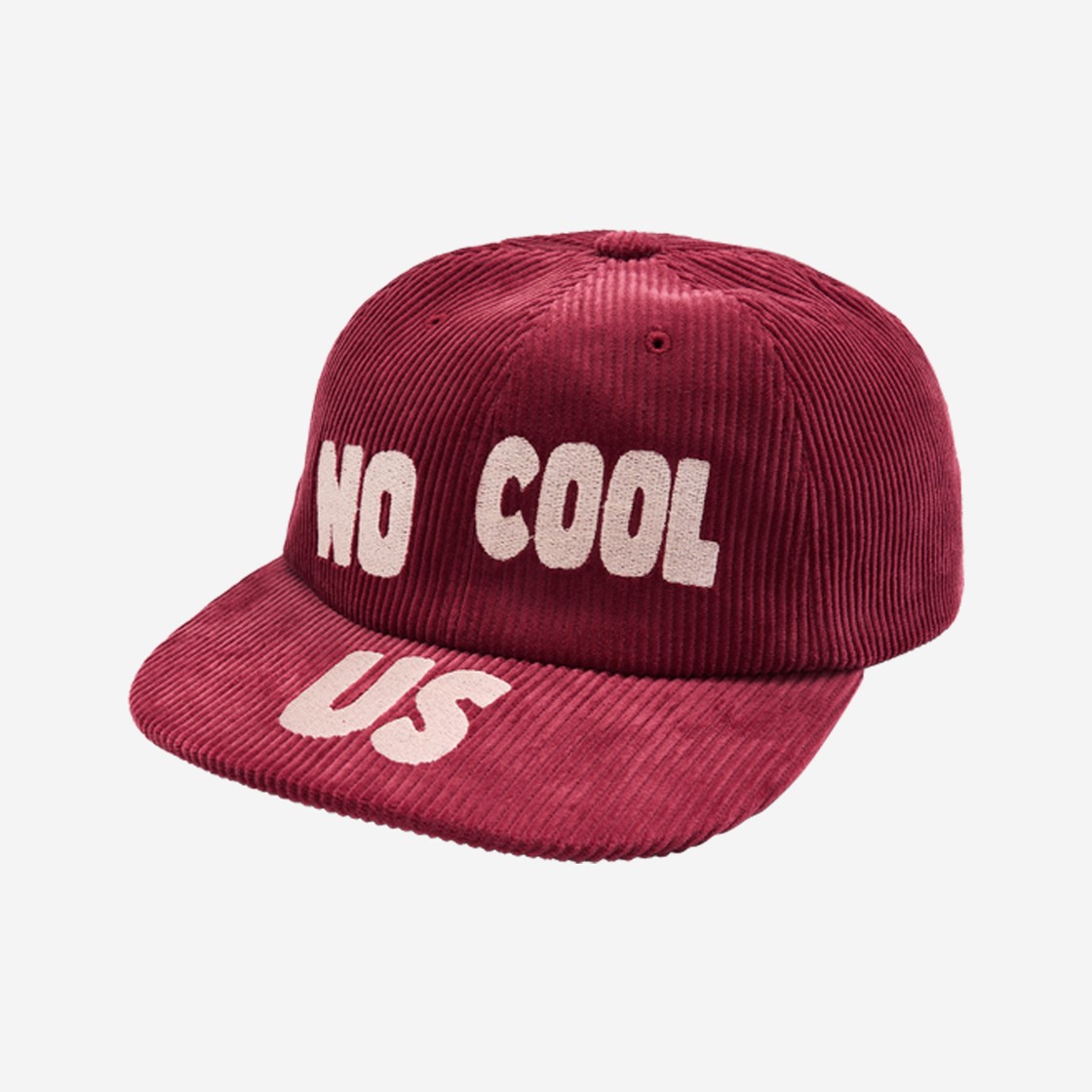 Nos Couleurs No Cool Us Cap Burgundy 상세 이미지 1