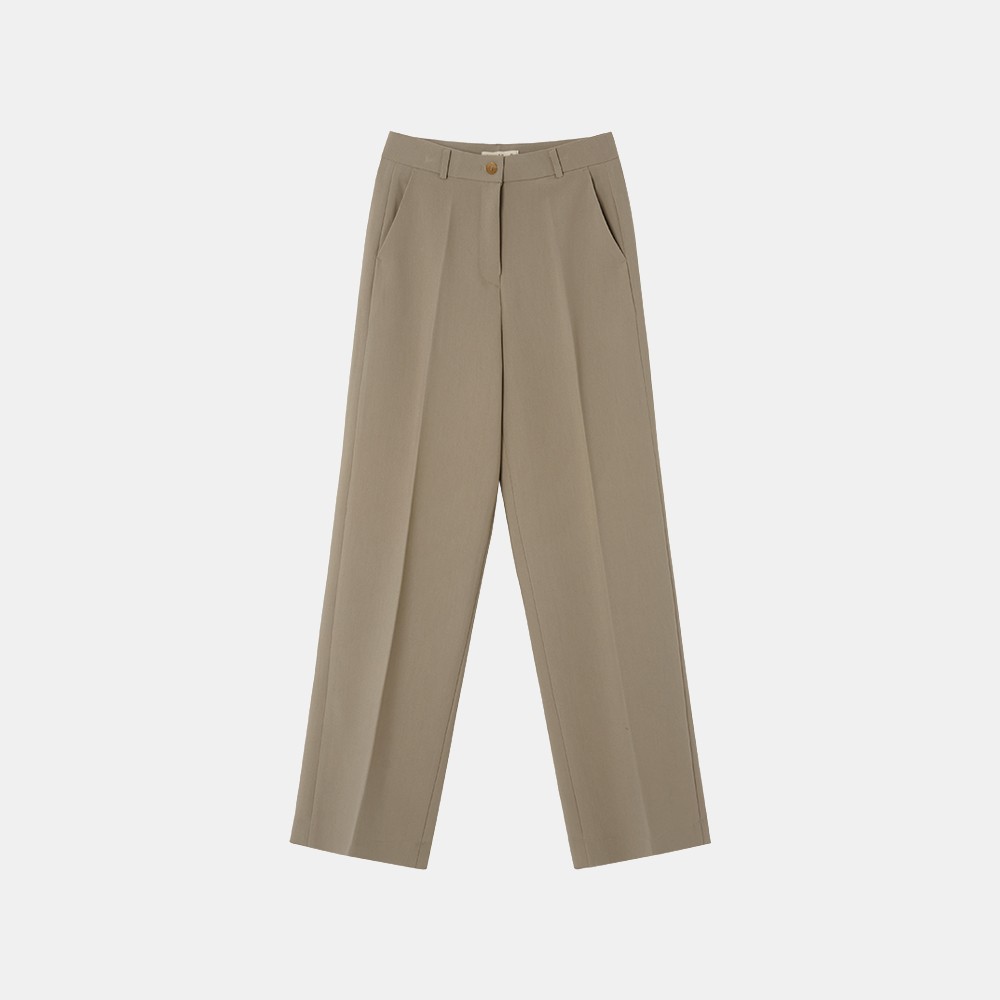 Siyazu SIPT7132 Boy Fit Straight Slacks Mocha brown 상세 이미지 1