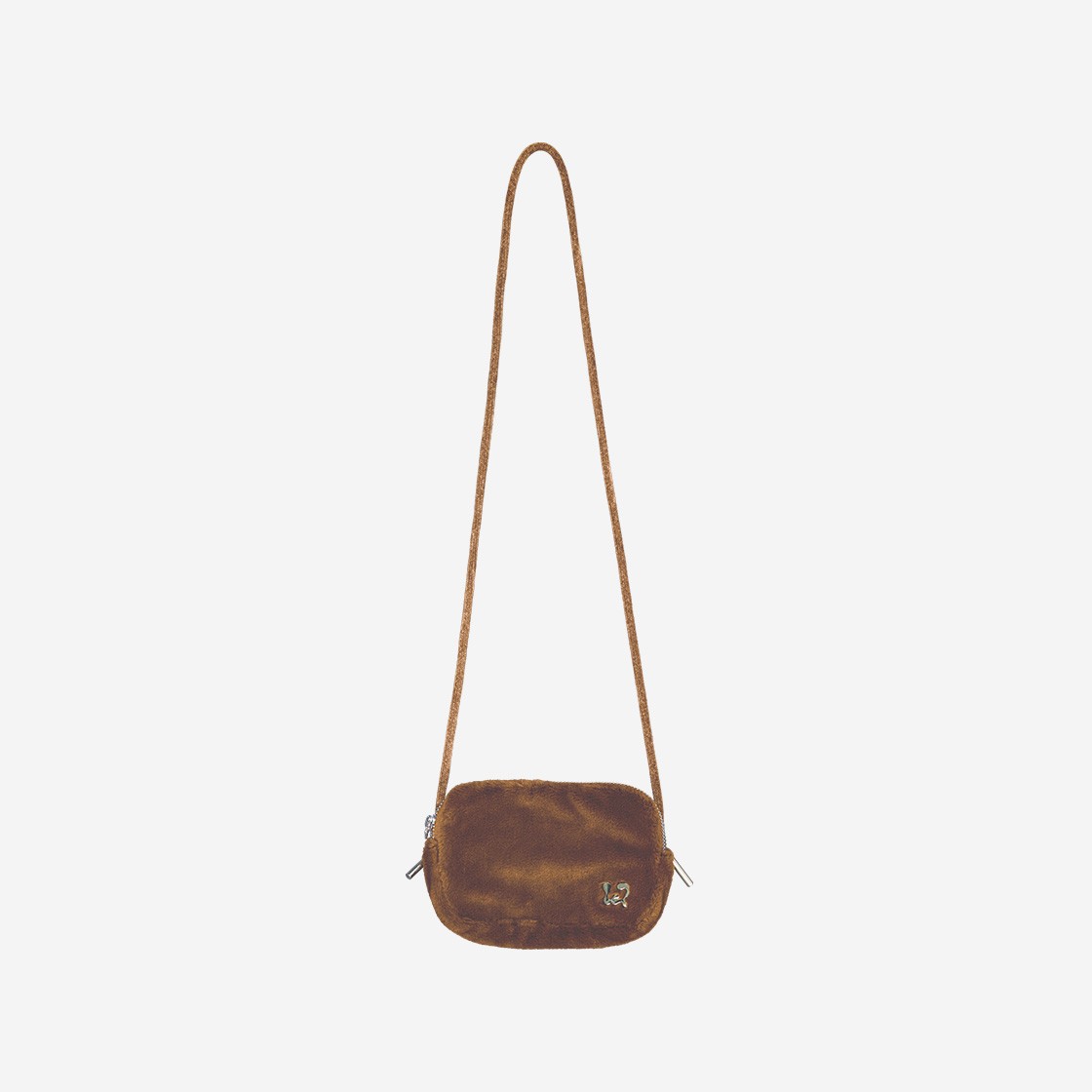 MELLOW Fur Pouch Bag Brown 상세 이미지 1