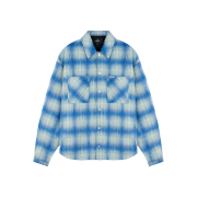 Represent Textured Overshirt Electric Blue - 24FW