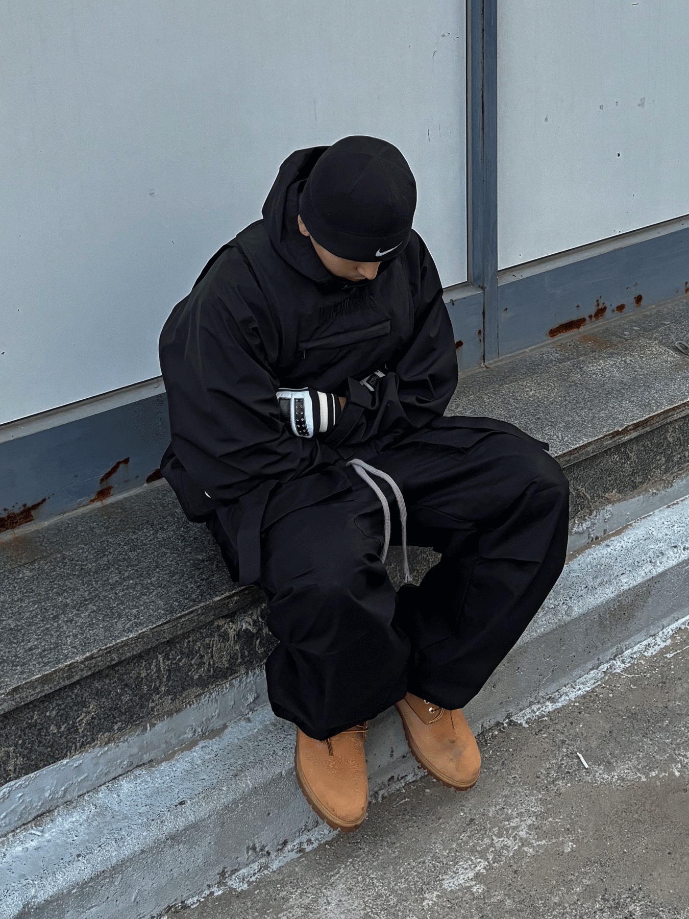 Wapworks Wide Safety Cargo Pants Black, Timberland Premium 6 inch Waterproof Boot Wheat Nubuck - Wide 착용 스타일 - 5