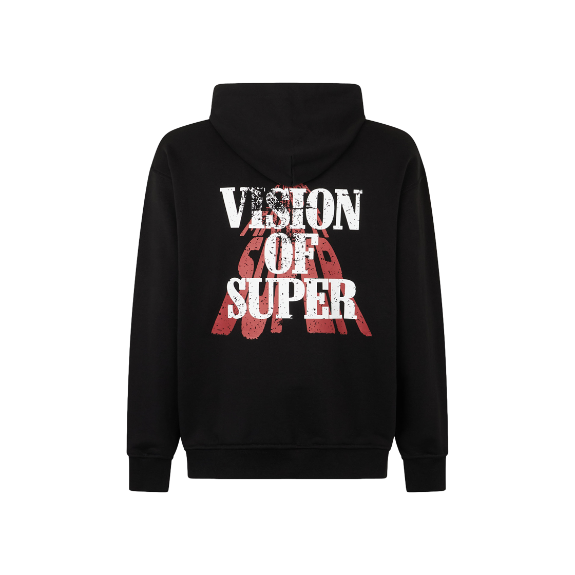 Vision Of Super Black Hoodie With Vision Slogan Print 상세 이미지 1