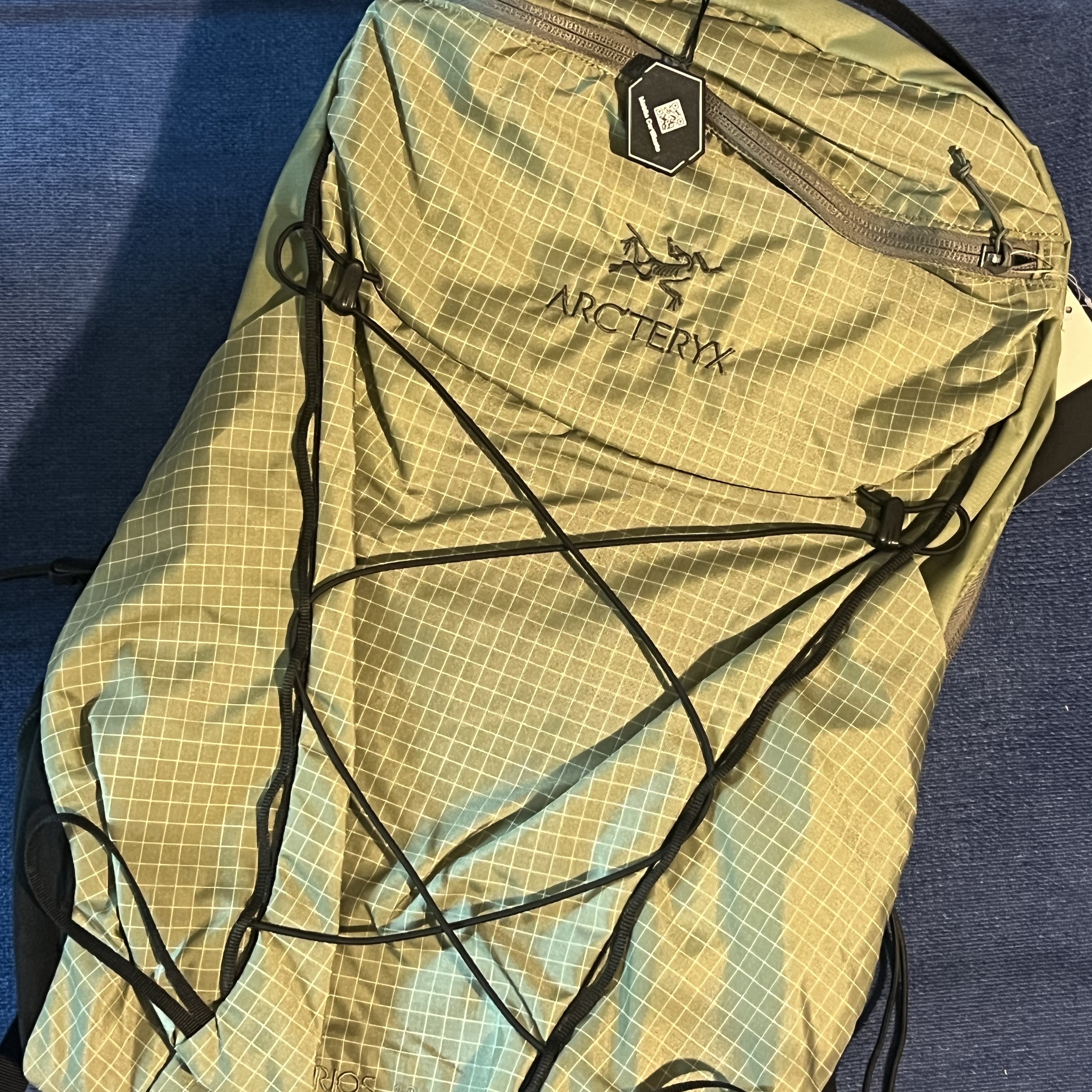 Arc'teryx Aerios 18 Backpack Chloris Forage 착용 스타일