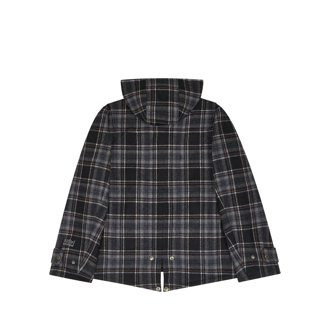 사파리스팟 1/2 레기온 모터스 클럽 페이크 퍼 체크 더플 코트(Safarispot 1/2 Region Motors Club Fake Fur Check Duffle Coat) - 4