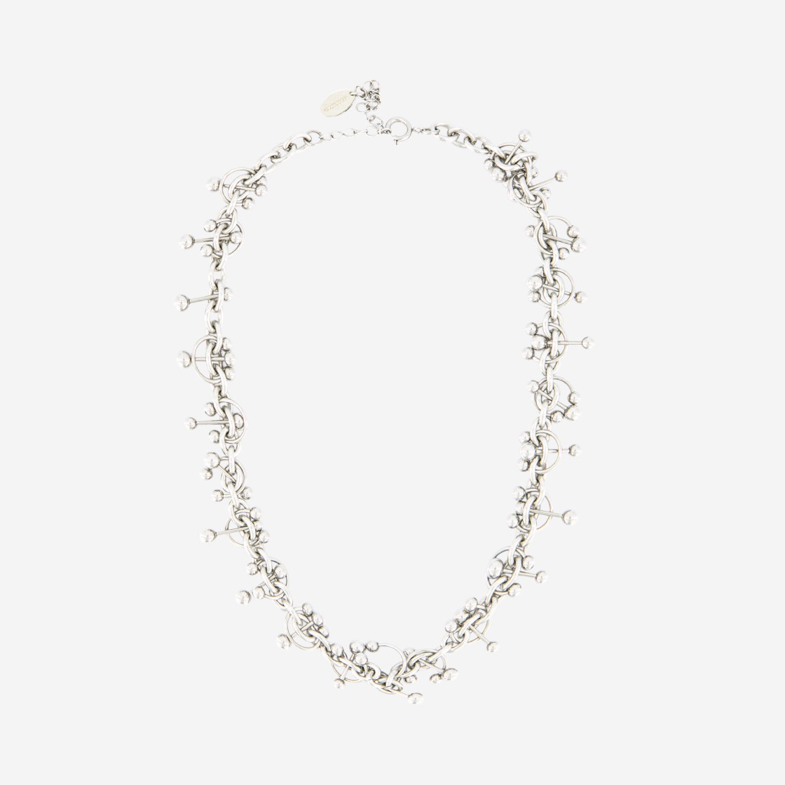 MELLOW Piercing Layering Necklace Silver 상세 이미지 1