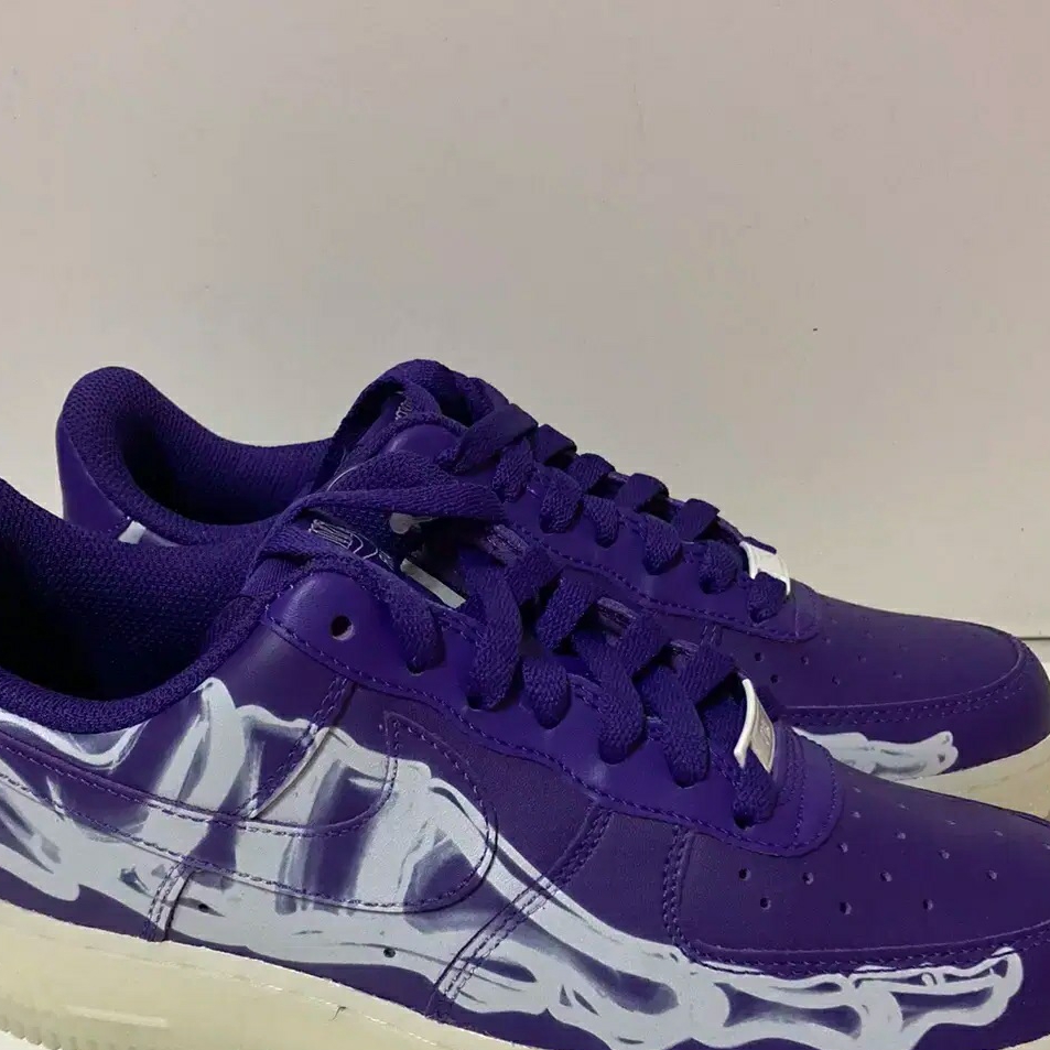 Nike Air Force 1 Low '07 Purple Skeleton 착용 스타일