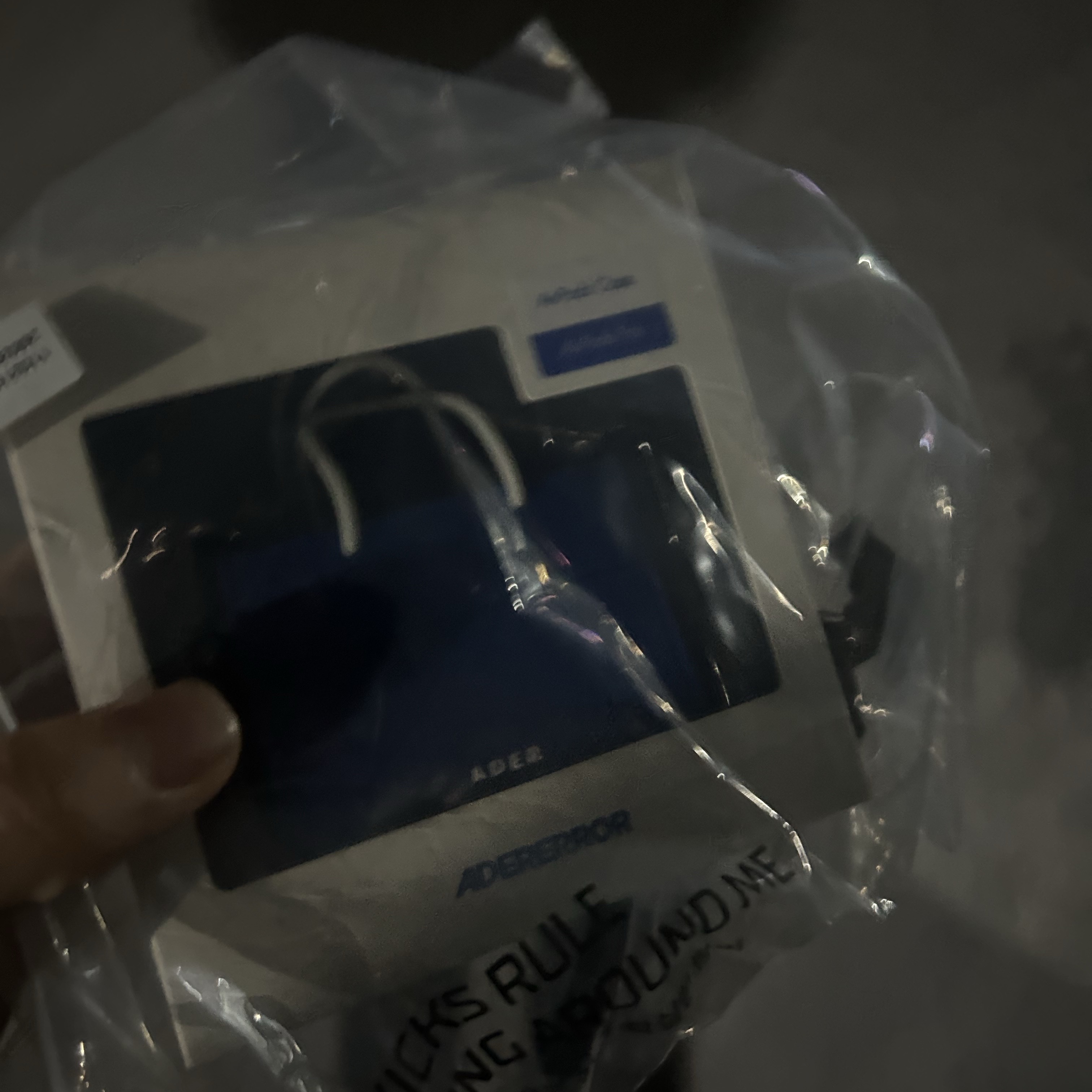 Ader Error Shopper Bag AirPods Pro Case Z-Blue 착용 스타일 - 1