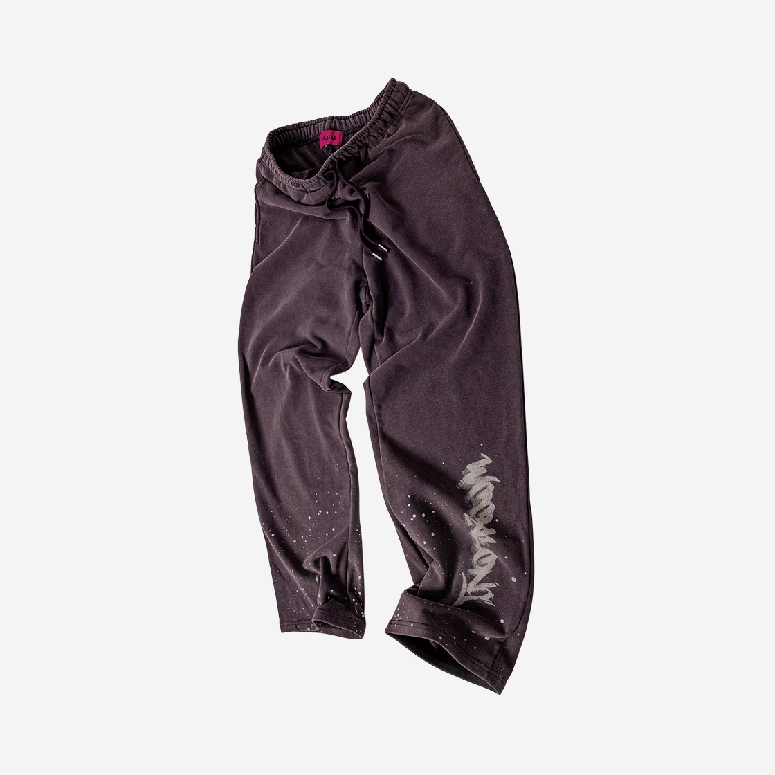 MELLOW Lotta Soul Stone Washing Sweat Pants Purple 상세 이미지 2