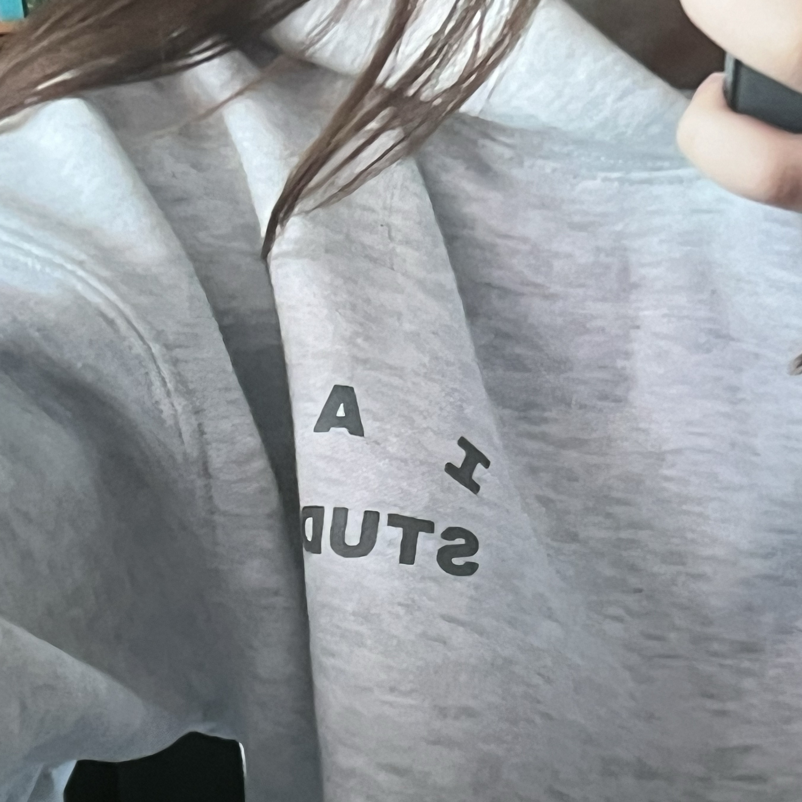IAB Studio Hoodie Light Gray 착용 스타일 - 1
