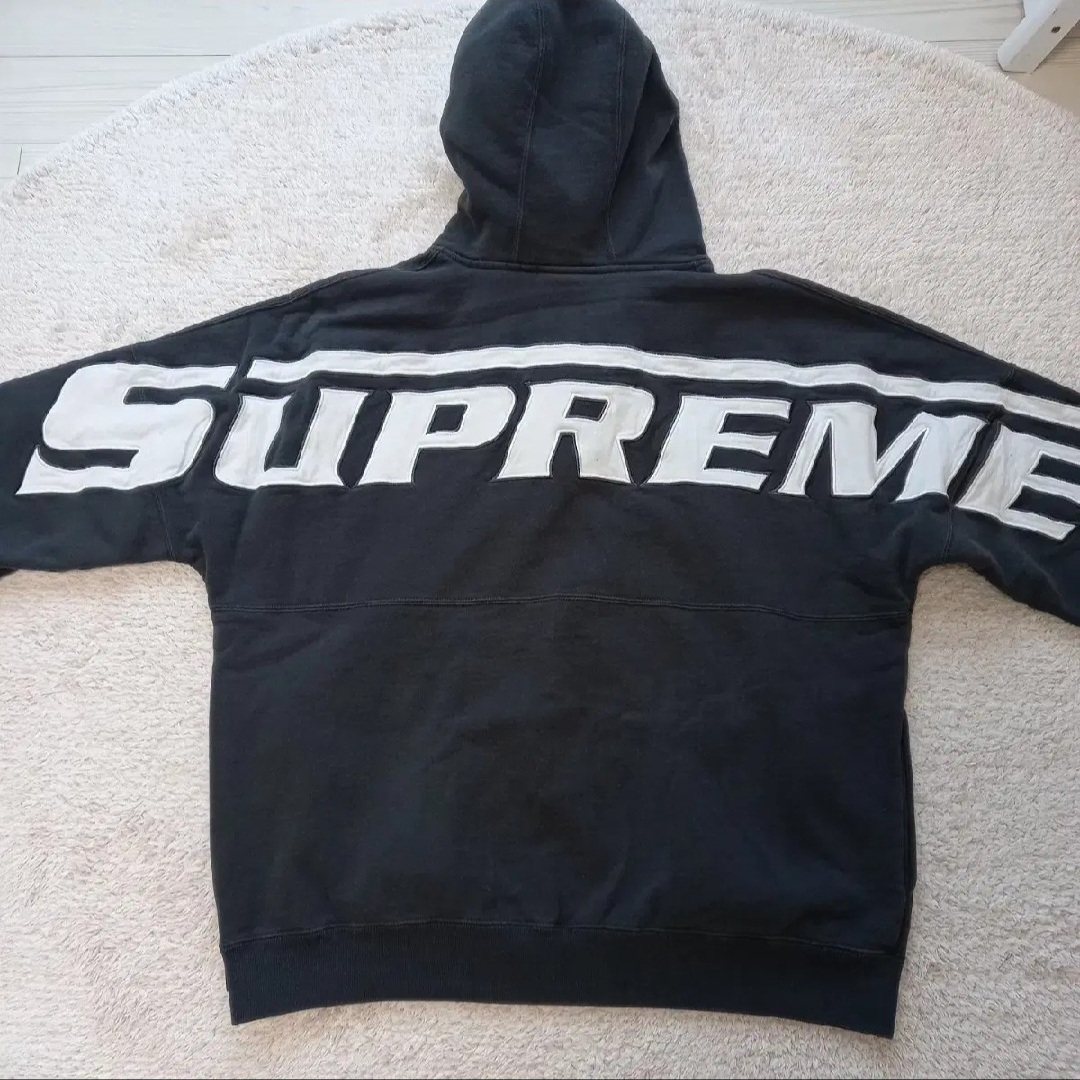 Supreme Wrapped Half Zip Hooded Sweatshirt Washed Black - 24SS, Supreme Wrapped Sweatpant Washed Black - 24SS 착용 스타일 - 2