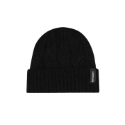 Represent Alpaca Cable Beanie Jet Black - 24FW