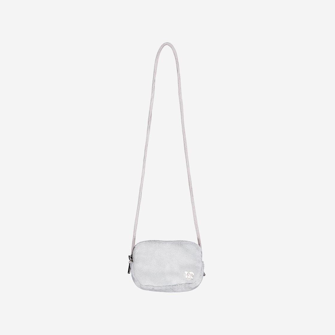 MELLOW Fur Pouch Bag Light Grey 상세 이미지 1