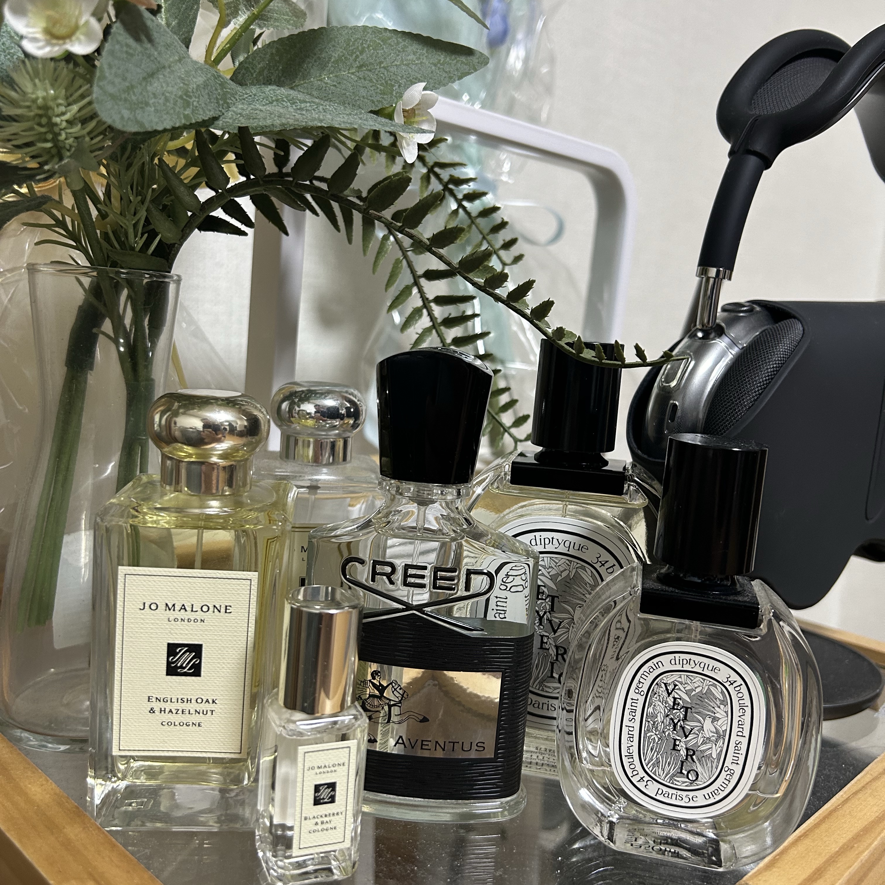 Diptyque Vetyverio Eau De Toilette 100ml, Creed Aventus Eau De Parfum 50ml 착용 스타일
