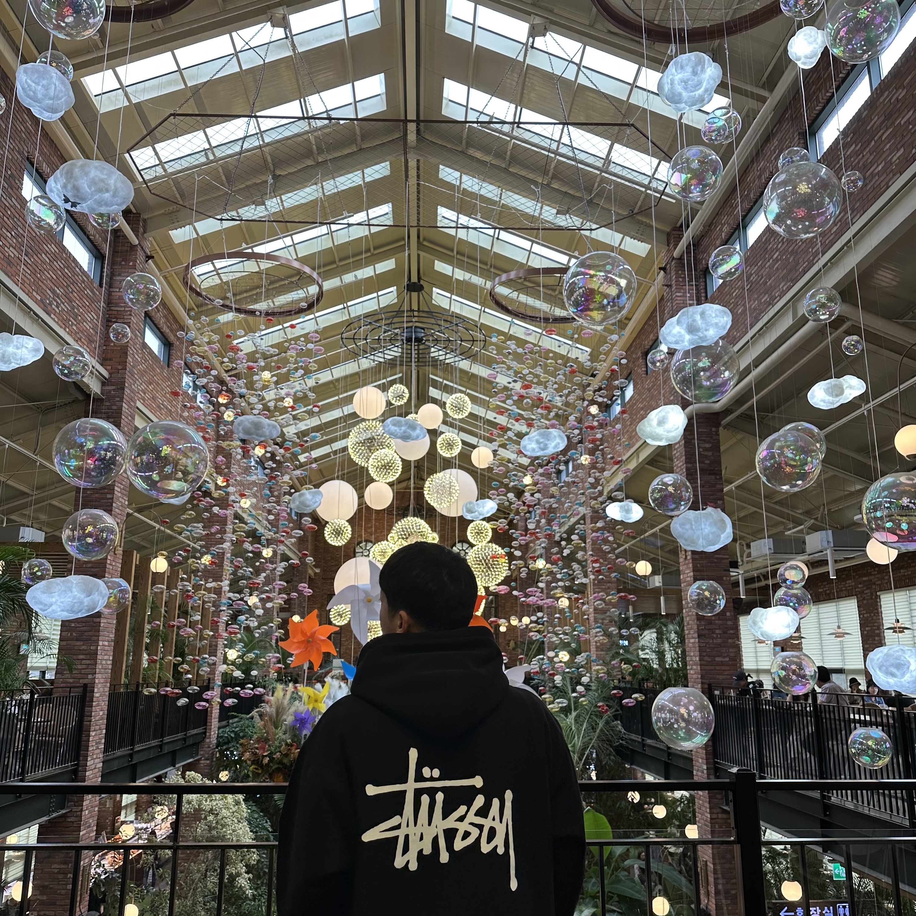 Stussy Basic Stussy Hoodie Black 착용 스타일 - 1