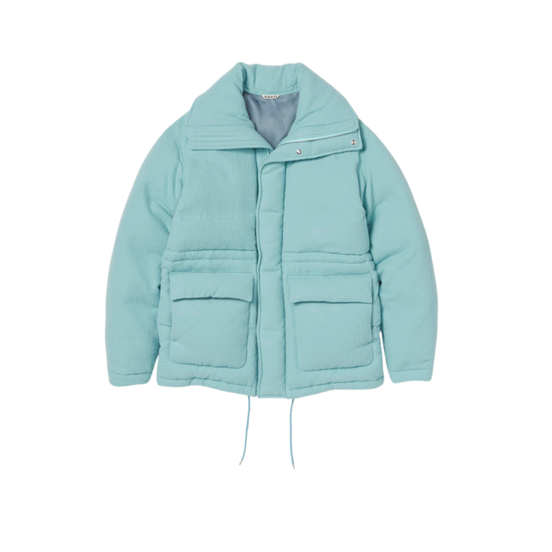 (W) Auralee Brushed Alpaca Wool Down Blouson Light Blue 상세 이미지 1