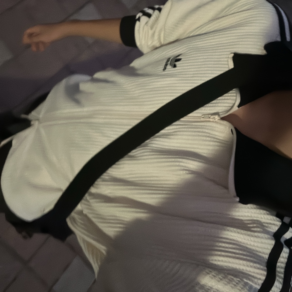 Adidas Waffle Beckenbauer Track Top Wonder White - KR Sizing 착용 스타일 - 2
