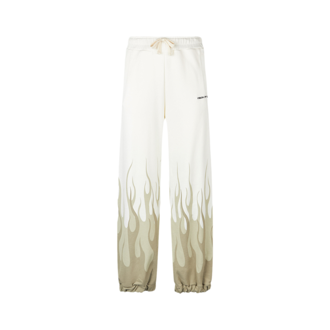 Vision Of Super White Pants With Double Sand Flames Print 상세 이미지 1