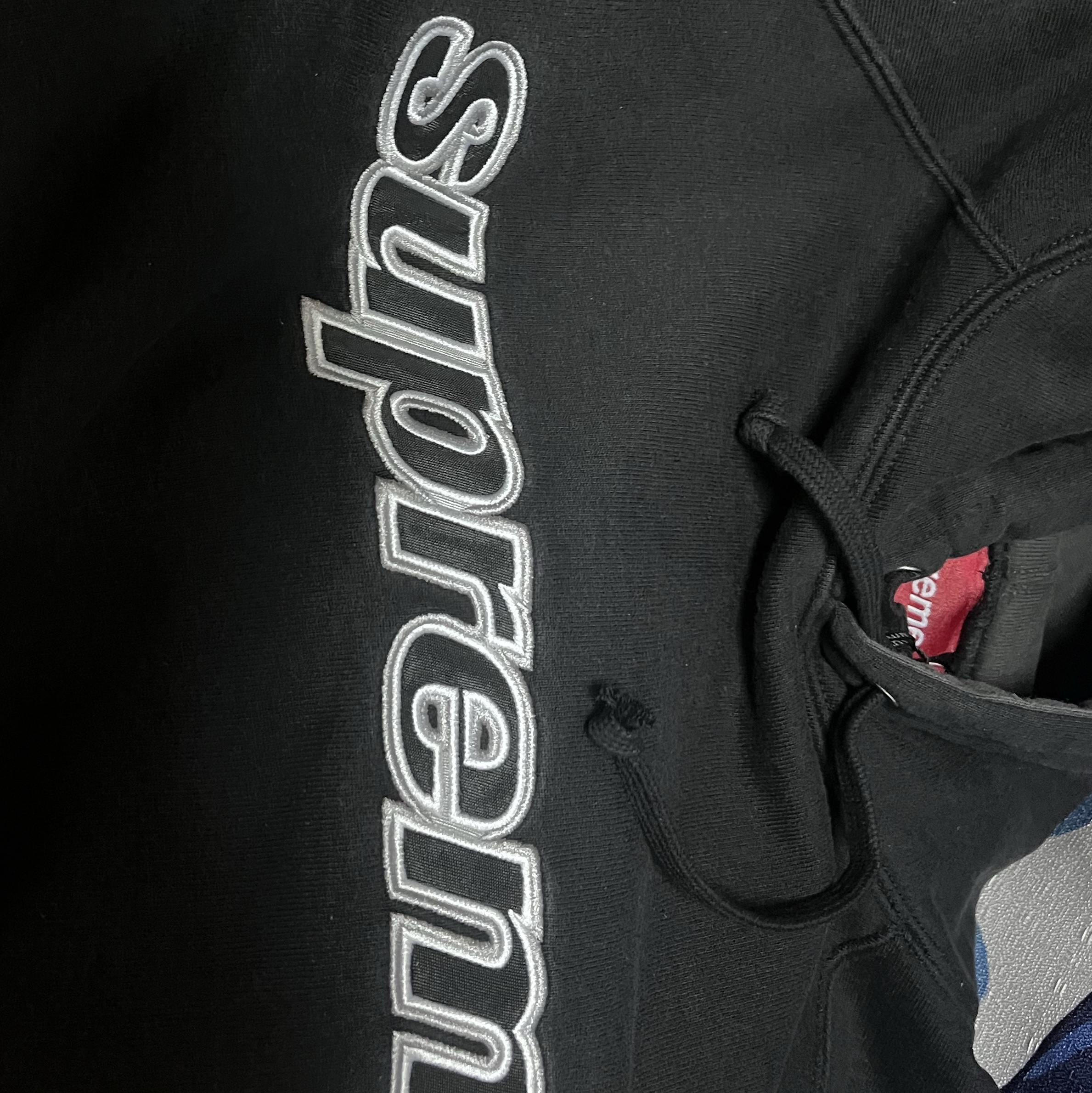 Supreme Division Hooded Sweatshirt Black - 24FW 착용 스타일