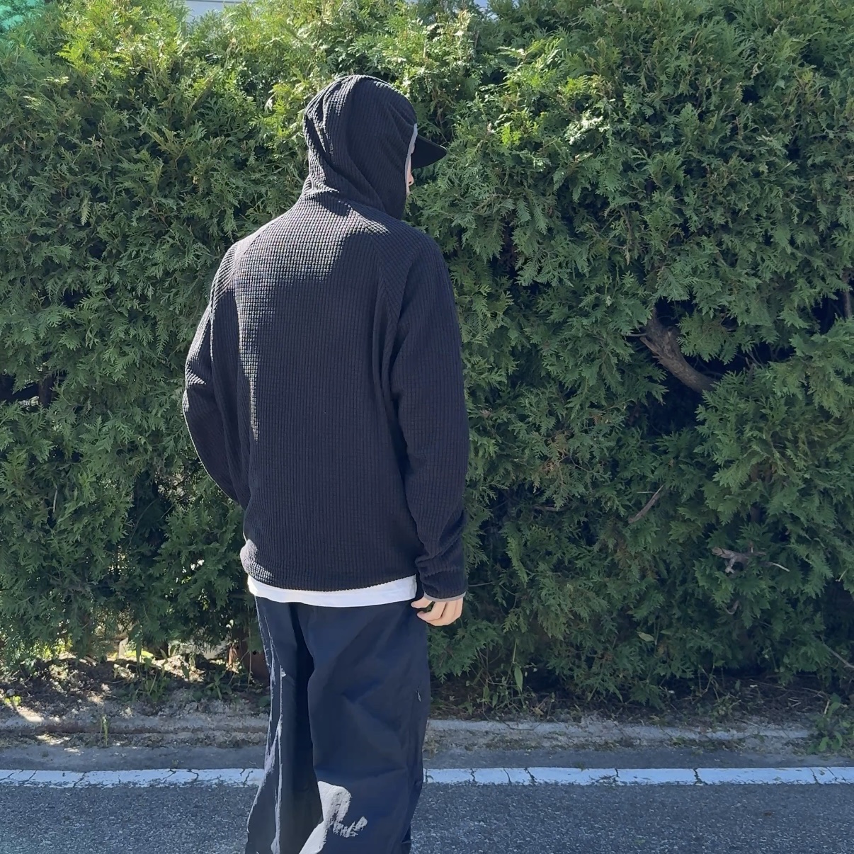 Supreme Washed Chino Twill Camp Cap Black 착용 스타일 - 3