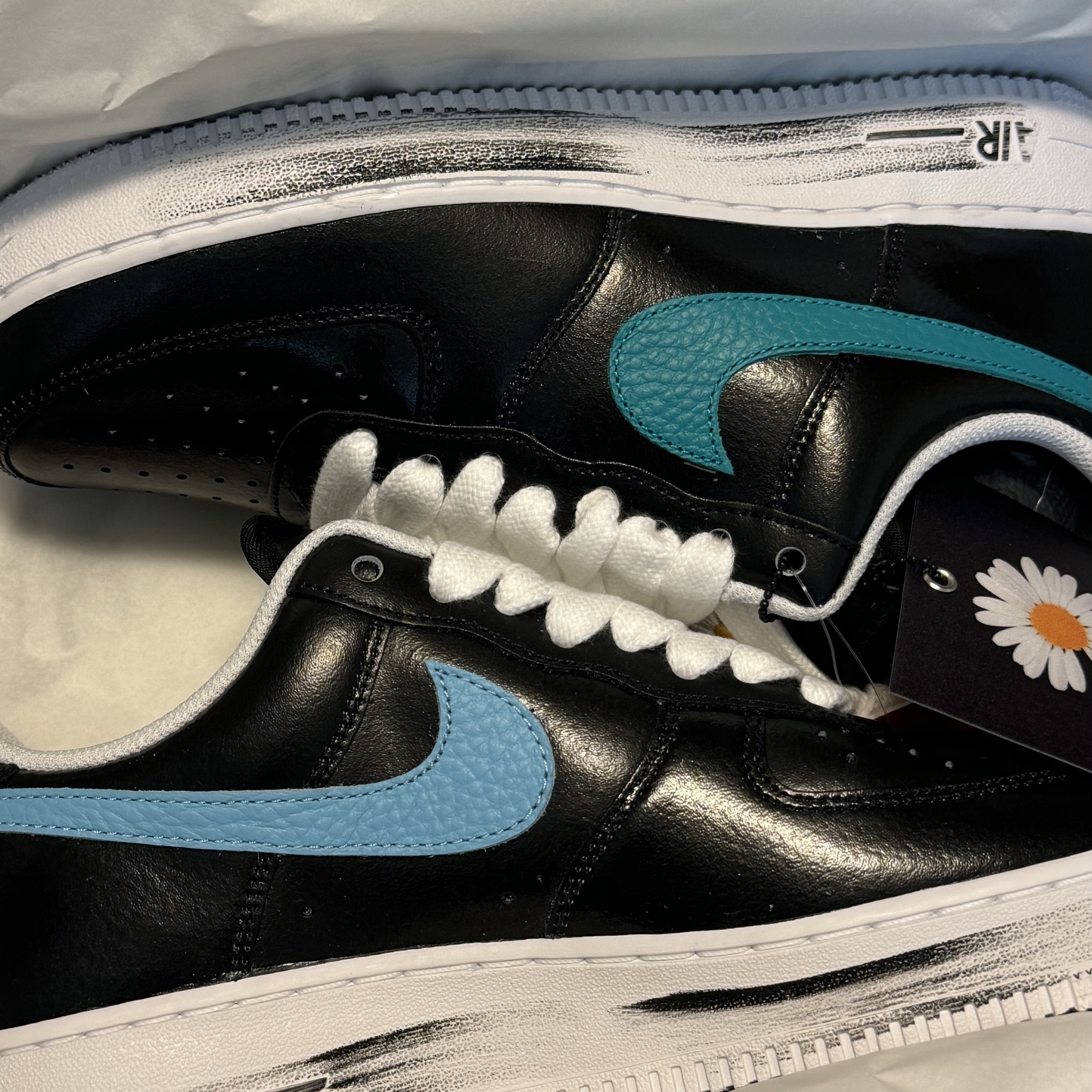 Nike x Peaceminusone Air Force 1 Low Para-Noise 3.0 Black and Multicolor 착용 스타일