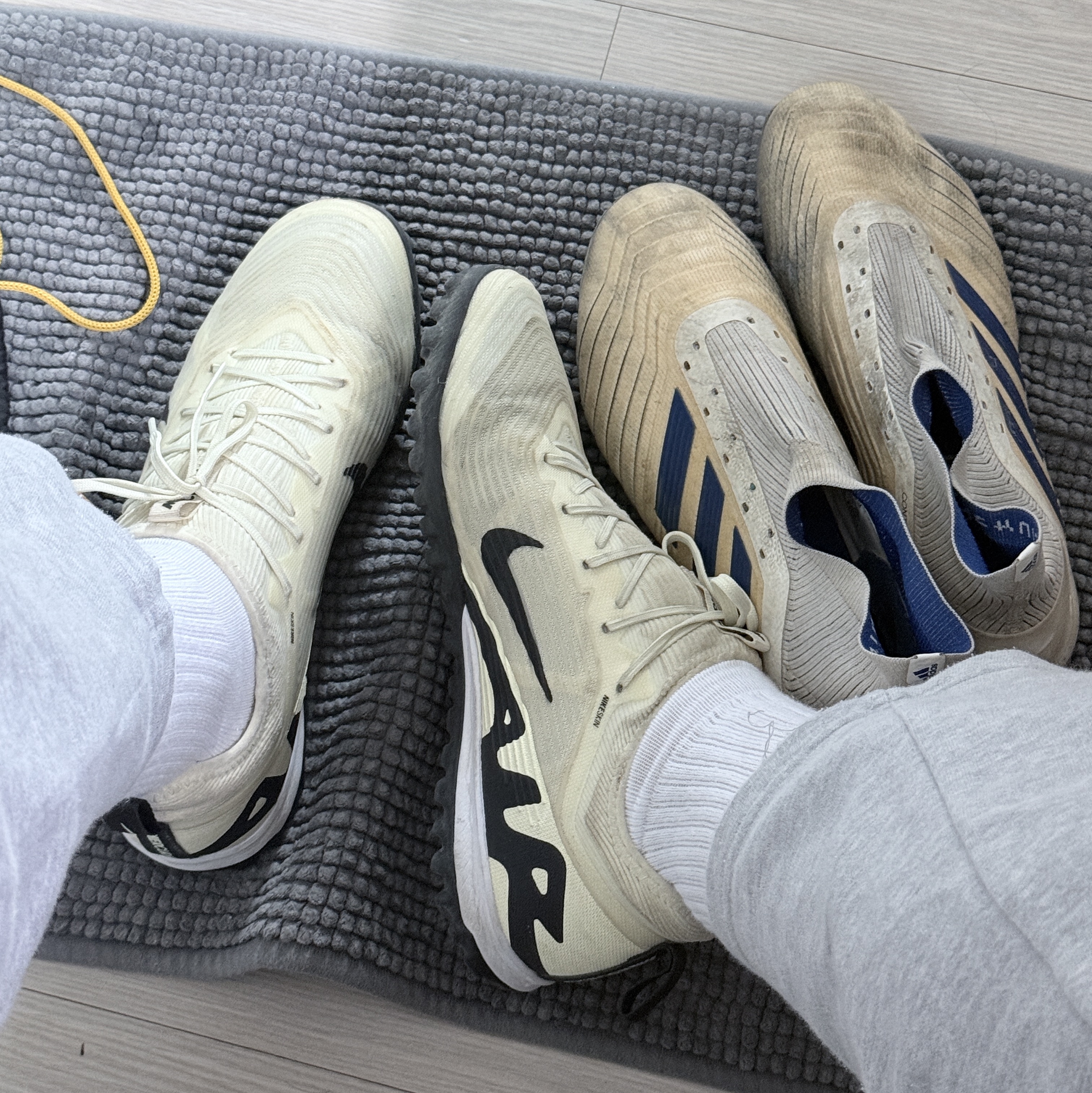 Nike Zoom Mercurial Vapor 15 Pro TF Lemonade Black 착용 스타일
