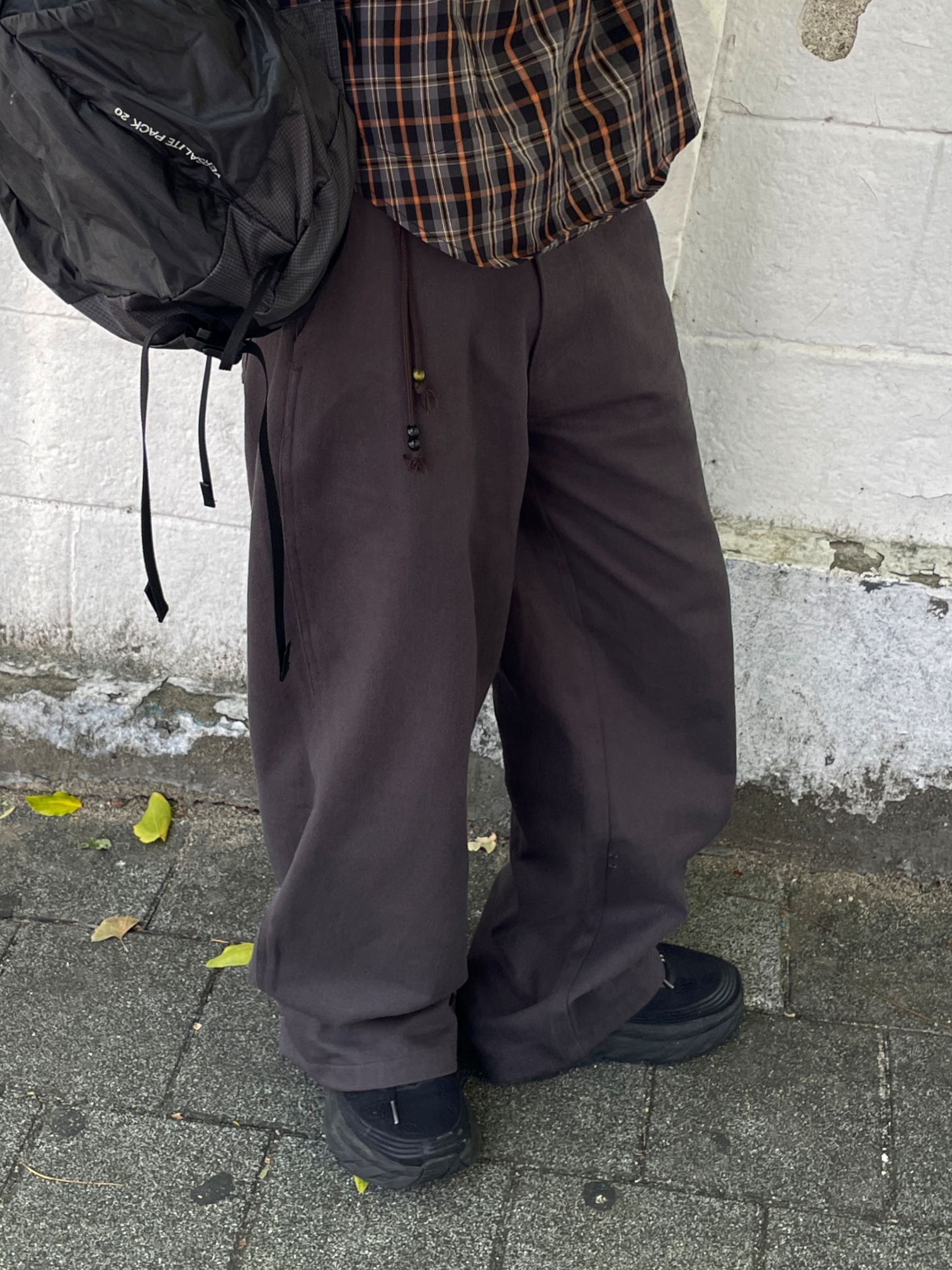 Safarispot Pocket Check Half Shirts Brown, Hoka Bondi 8 Black - Wide 착용 스타일 - 4
