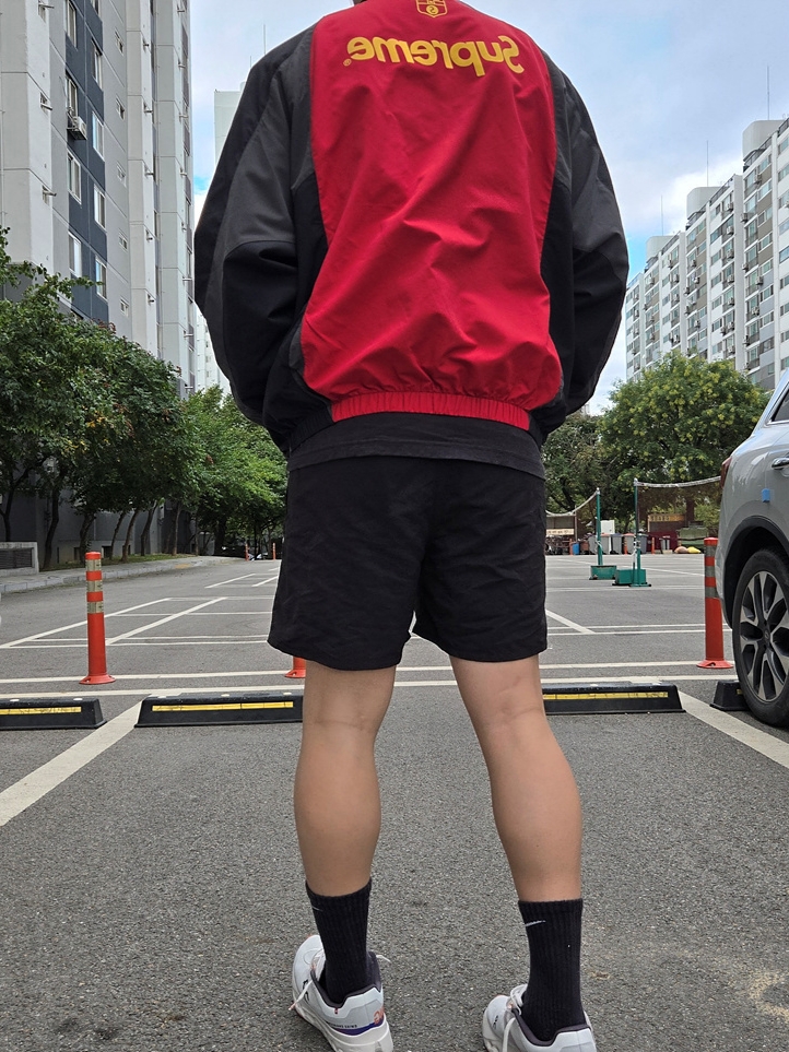 Supreme S Logo Track Jacket Black - 24FW 착용 스타일 - 2