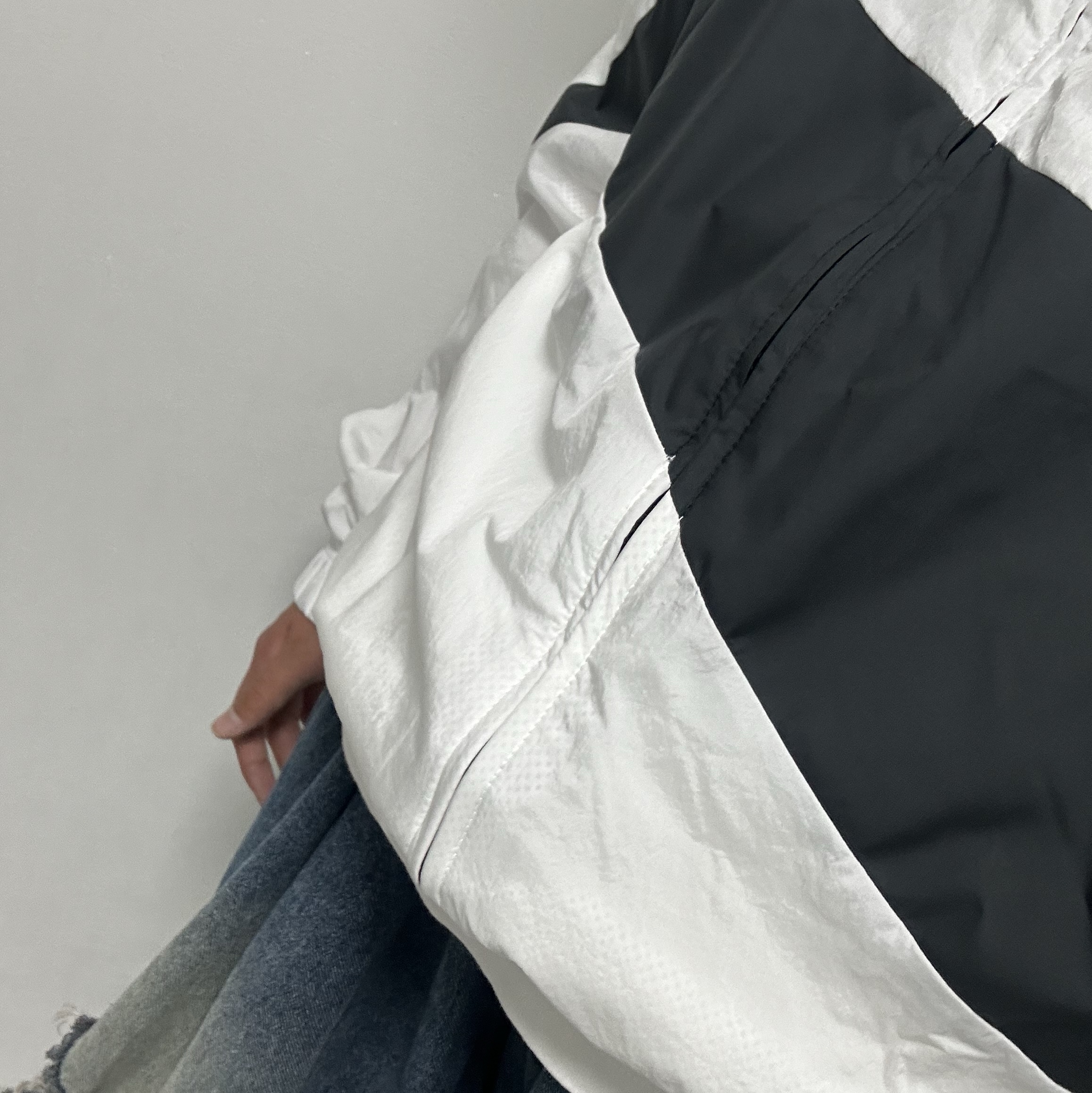 Nike NSW Big Swoosh Woven Jacket White - Asia 착용 스타일