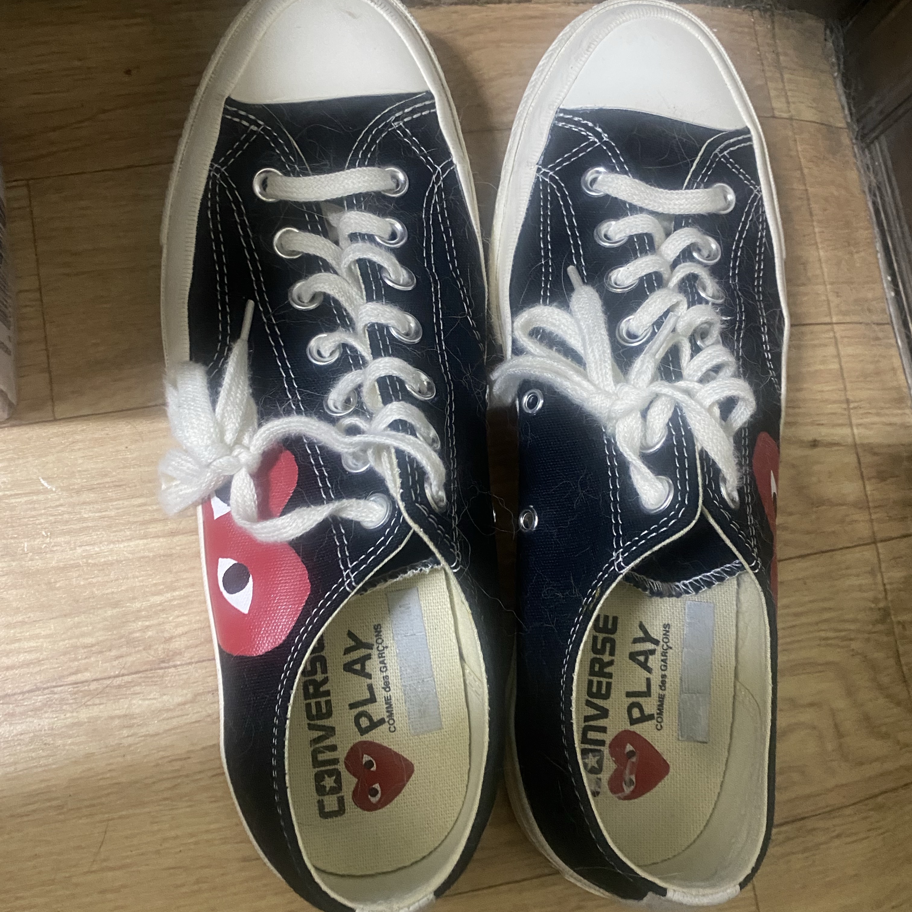 Converse x Play Comme des Garcons Chuck 70 Ox Black 착용 스타일