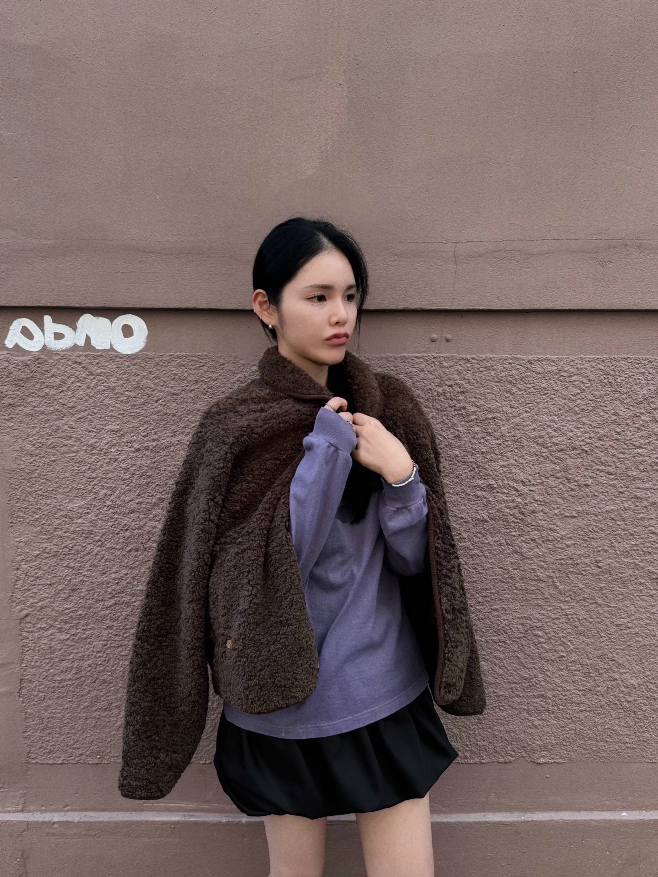 (W) Deinet Mozzi Shoes Black, Mischief Rhombus Long Sleeve Purple 착용 스타일 - 2