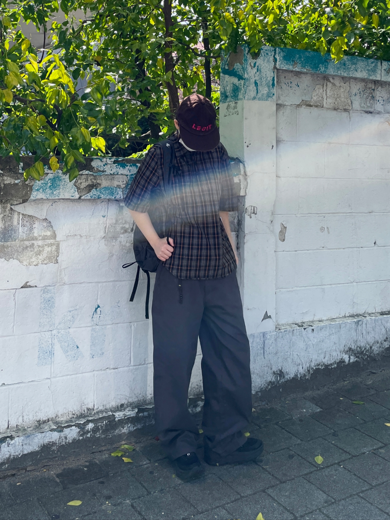 Safarispot Pocket Check Half Shirts Brown, Hoka Bondi 8 Black - Wide 착용 스타일 - 2
