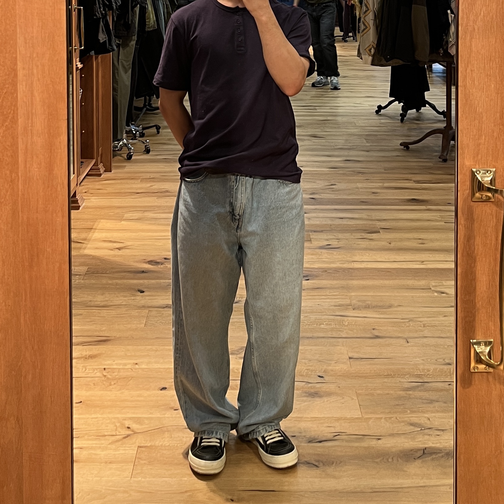 Rick Owens Vintage Sneakers Black 착용 스타일