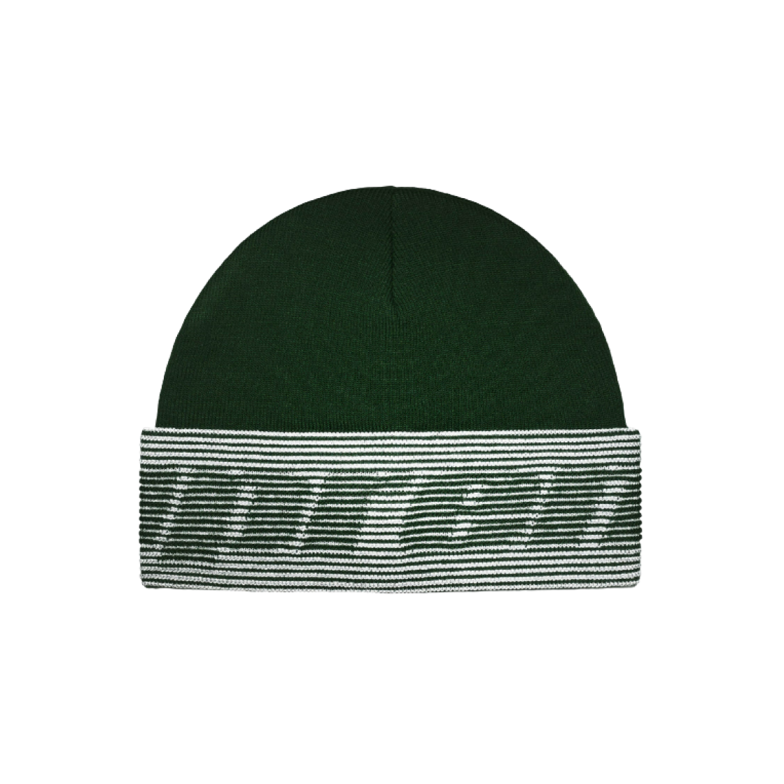 Supreme Reflective Jacquard Beanie Dark Green - 24FW 상세 이미지 2