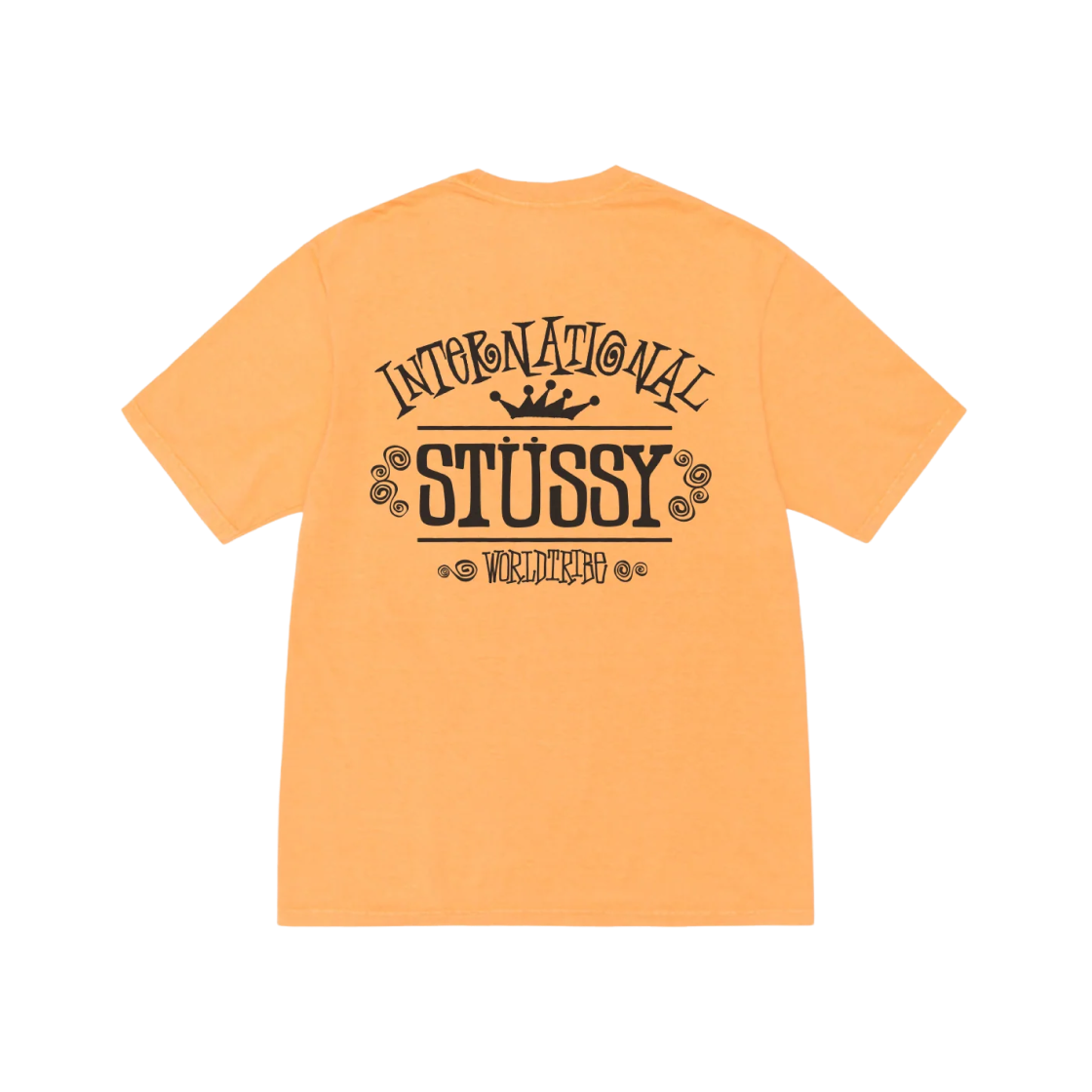 Stussy Pigment Dyed Worldwide T-Shirt Orange 상세 이미지 1