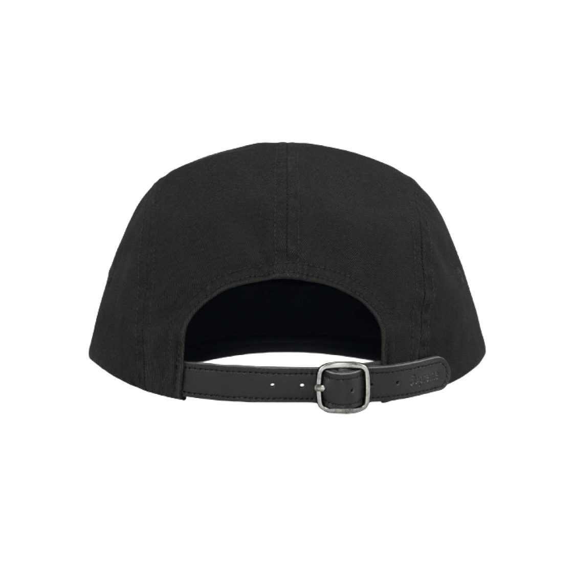 Supreme Washed Chino Twill Camp Cap Black - 24FW 상세 이미지 2