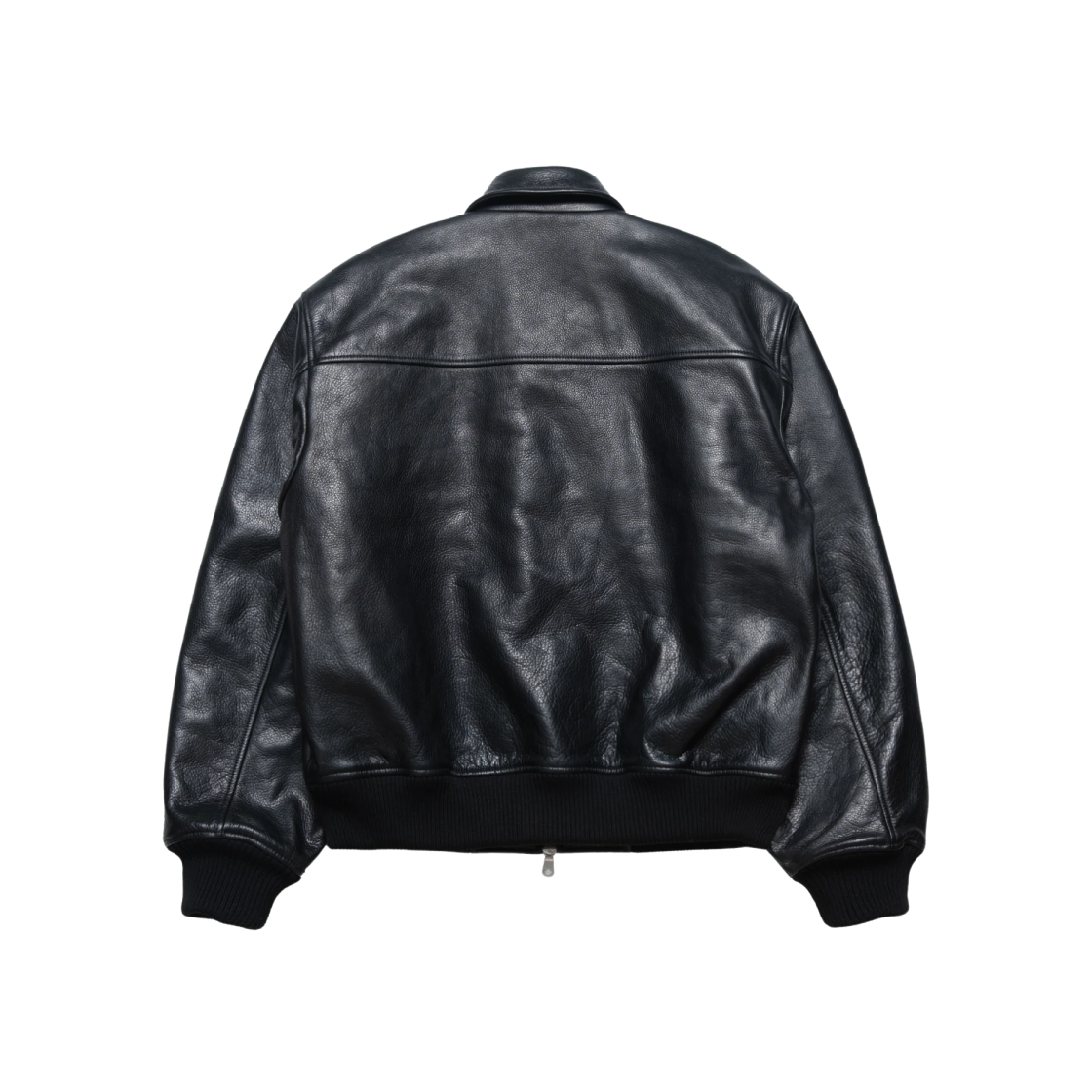 Stussy Leather Flight Jacket Black 상세 이미지 2